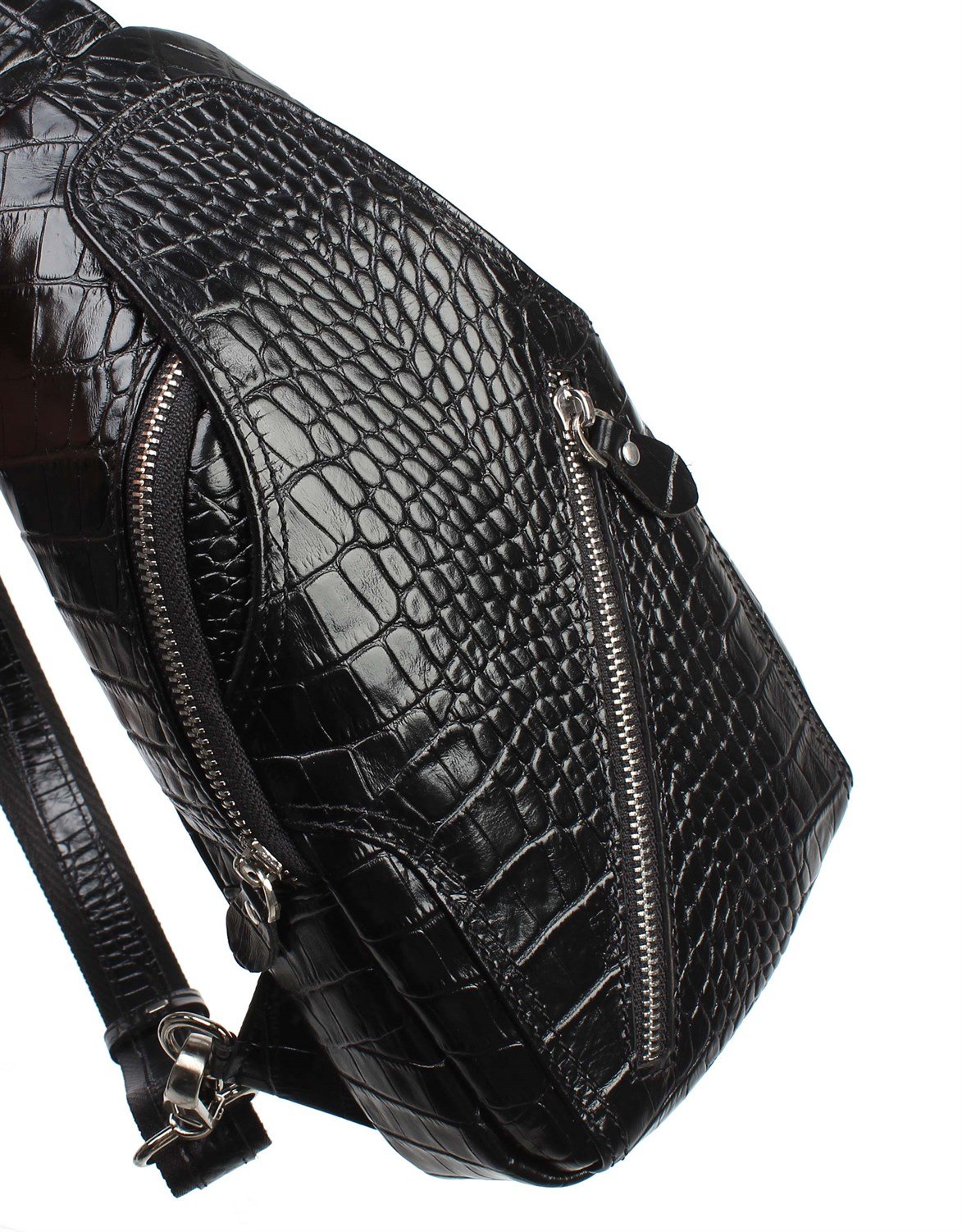 Aka Deri Siyah Çapraz Çanta 313 12