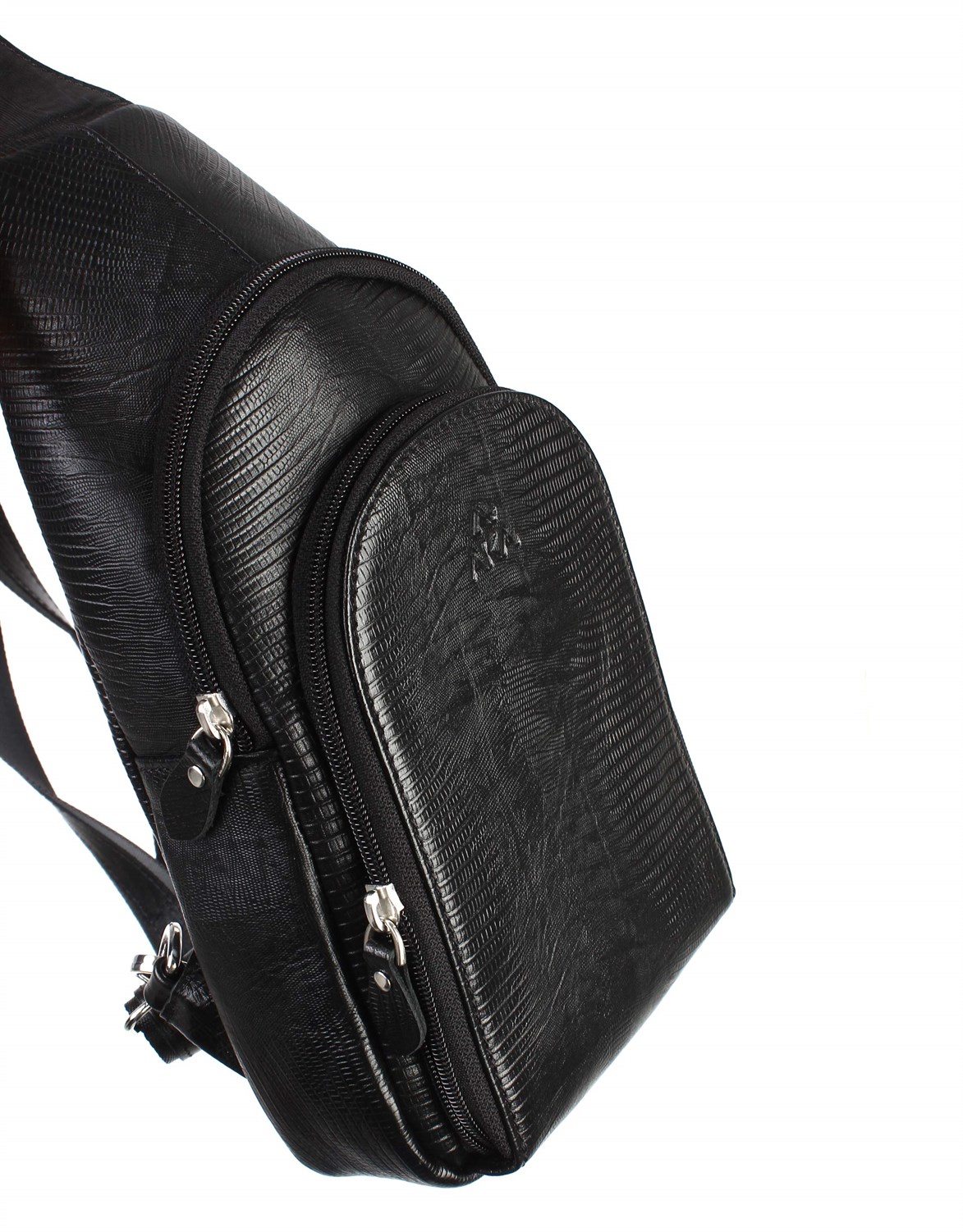 Aka Deri Siyah Çapraz Çanta 314 10