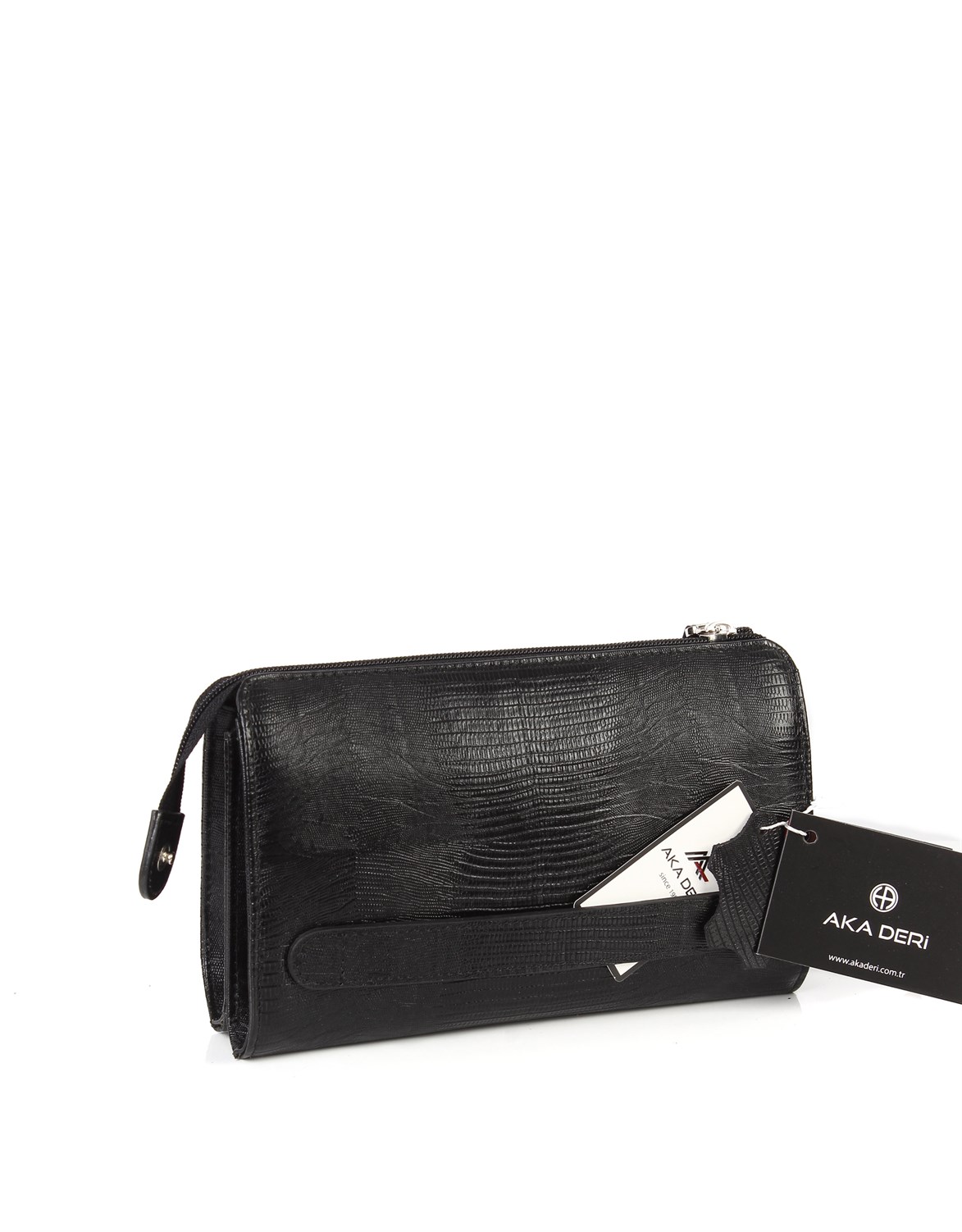 Aka Deri Siyah El Çantası 319 10