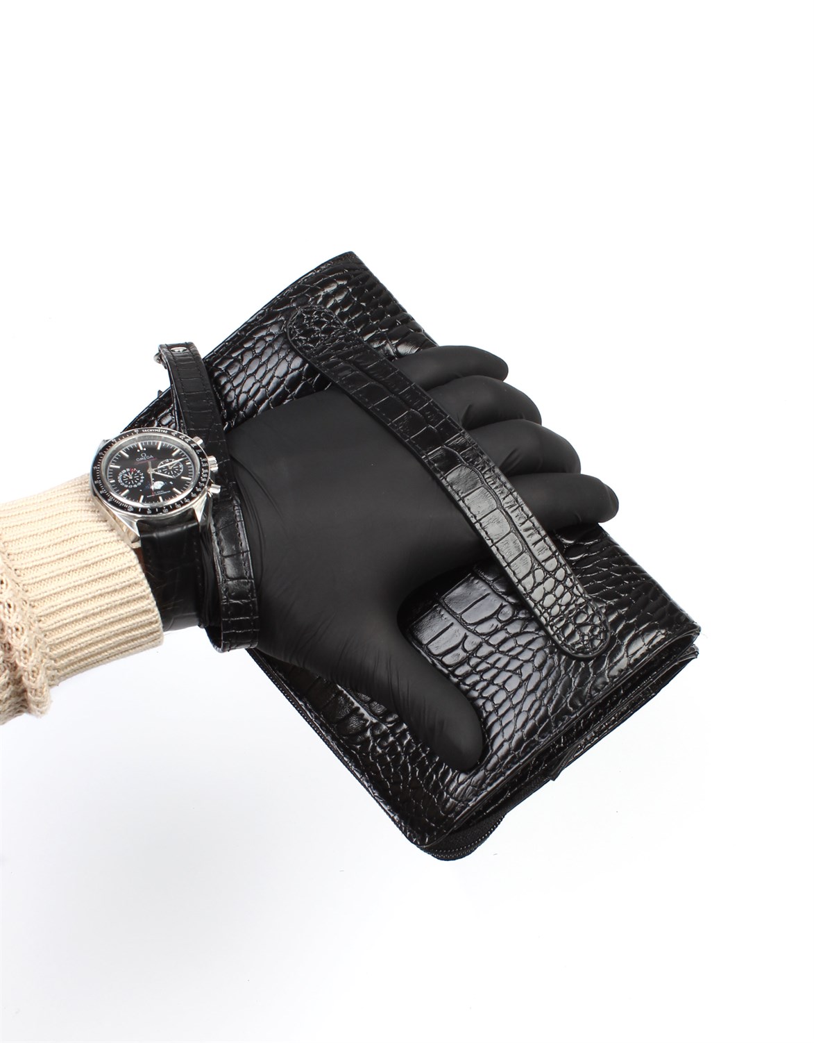 Aka Deri Siyah El Çantası 319 12