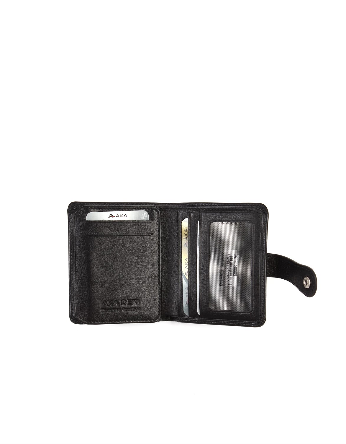 Aka Deri Siyah Erkek Cüzdanı 560-1