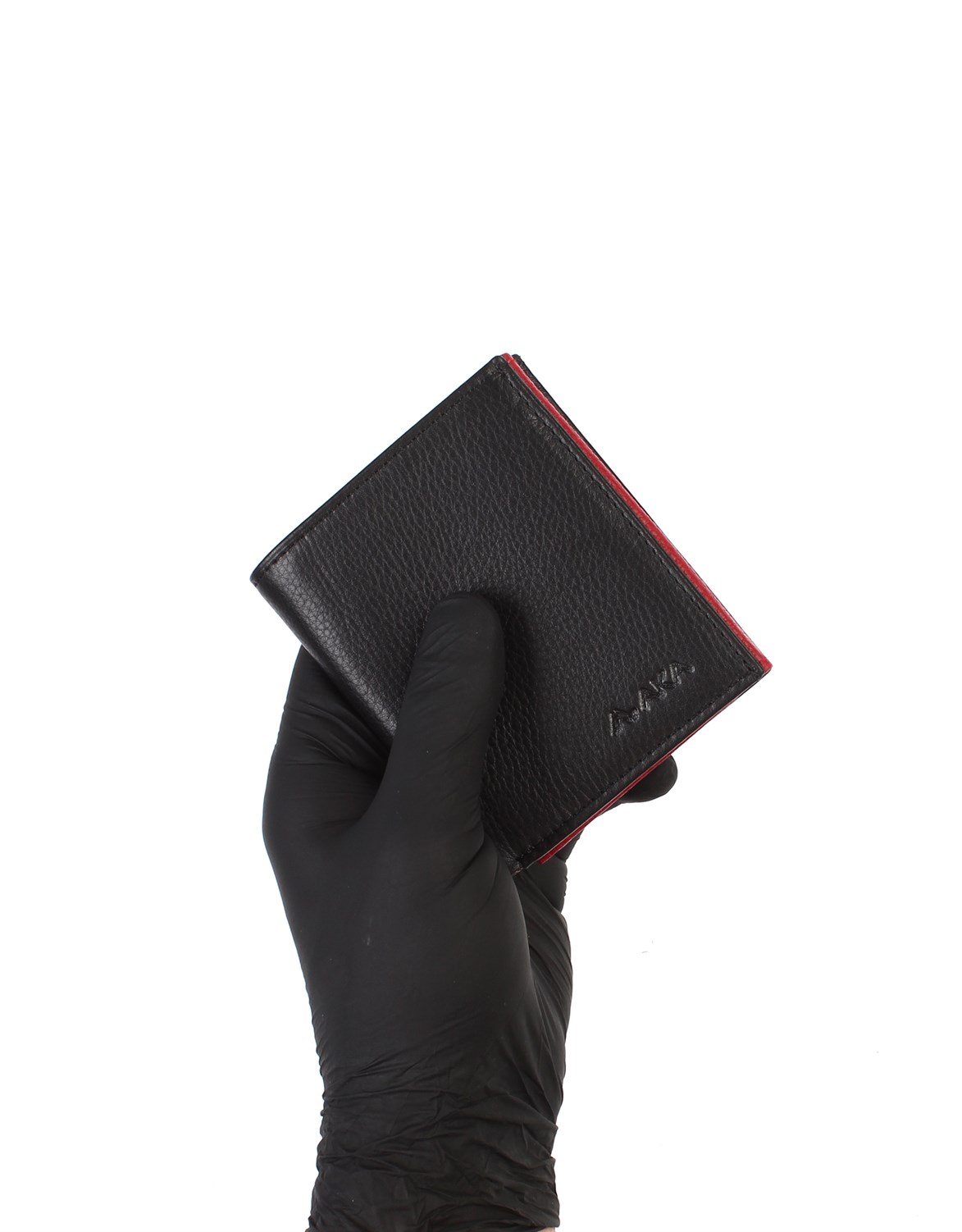 Aka Deri Siyah Kırmızı Erkek Cüzdanı 525 -2/8