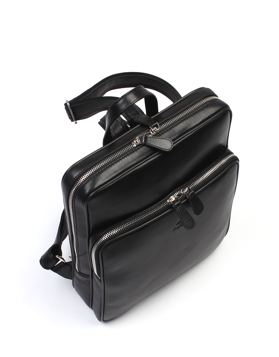 Aka Deri Siyah Sırt Çantası 905 1