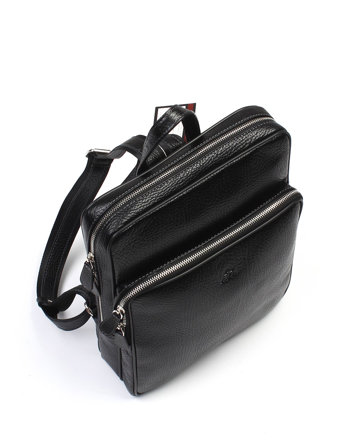 Aka Deri Siyah Sırt Çantası 905 60