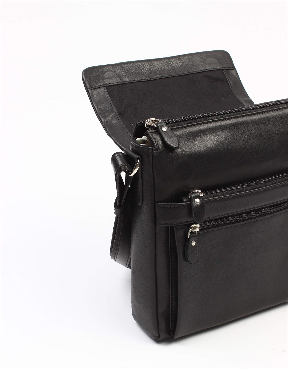 Aka Deri SiyahOmuzdan Askılı Çanta 323 1