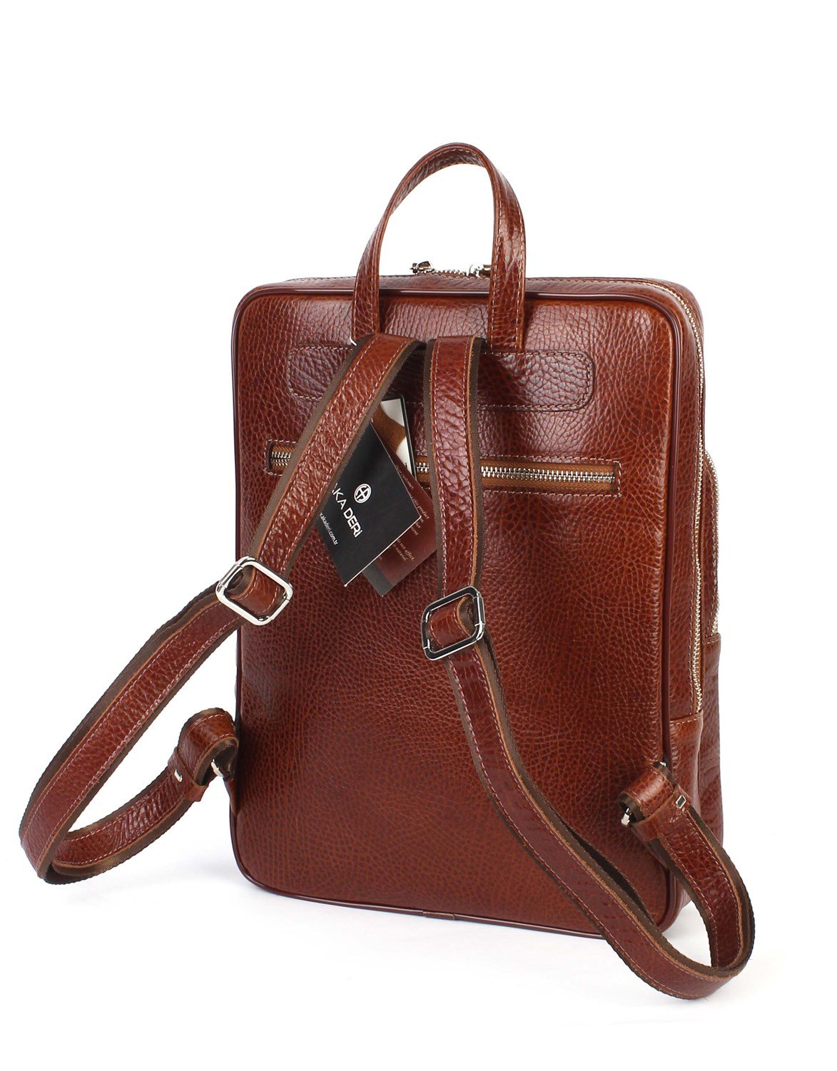 Aka Deri Taba Sırt Çantası 905 63