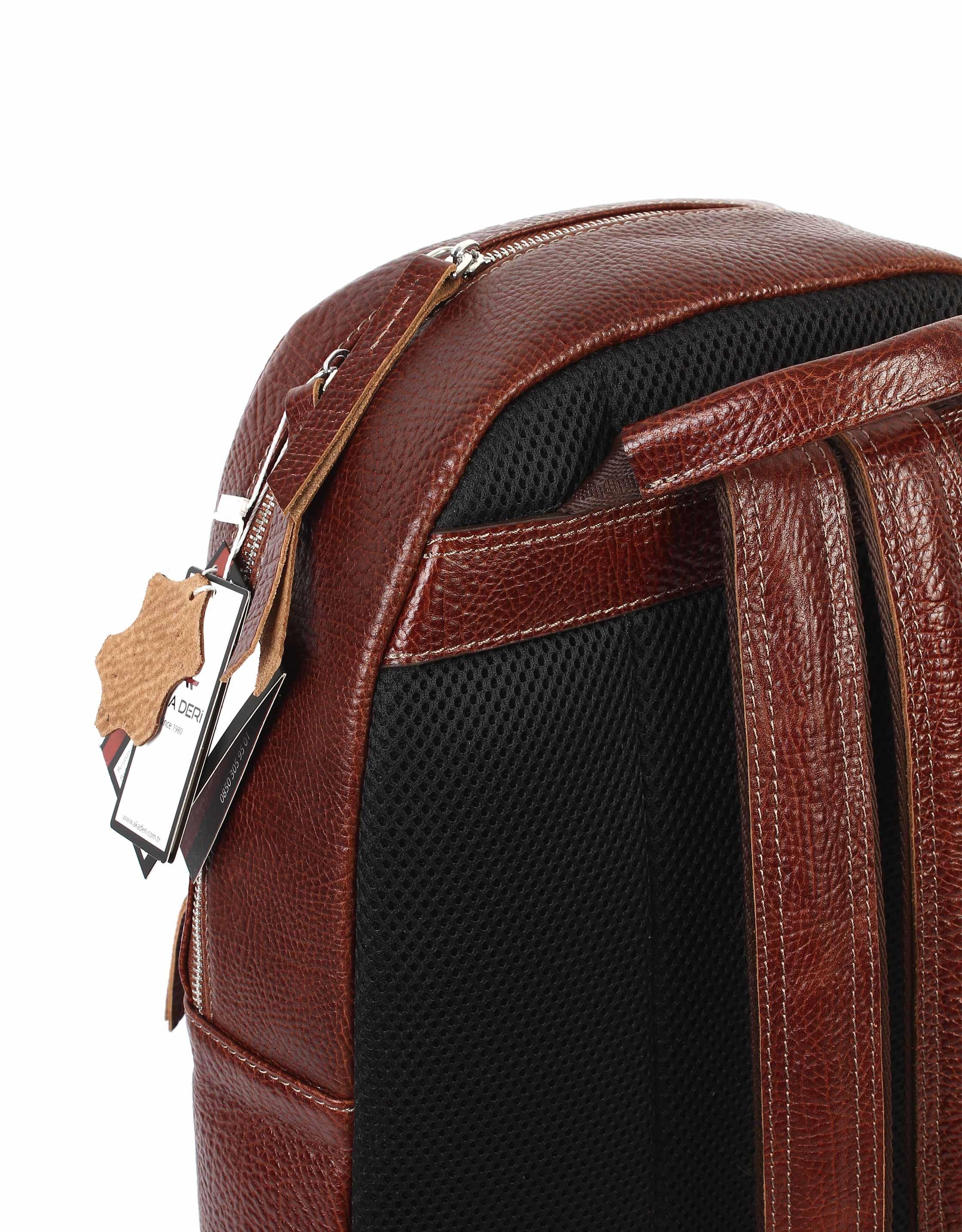 Aka Deri Taba Sırt Çantası 907