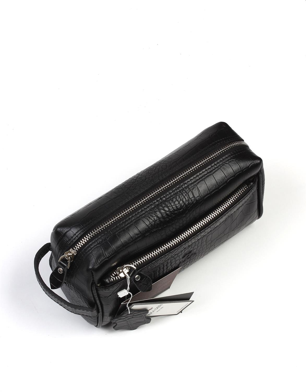 Aka Deri Timsah Siyah El Çantası 202