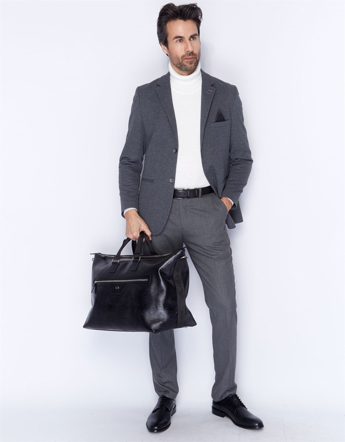 Genuine Leather Travel Bag - 5000 - 10