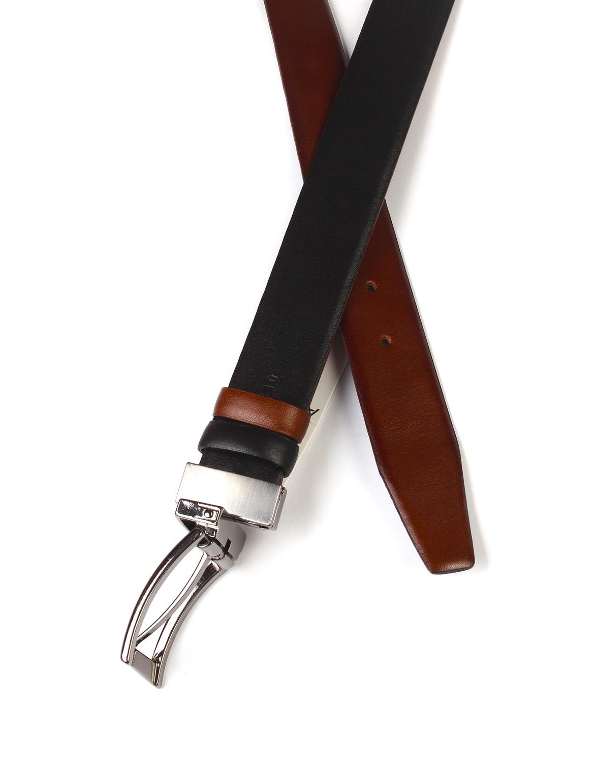 Çift Taraflı Deri Klasik Erkek Kemeri s8004