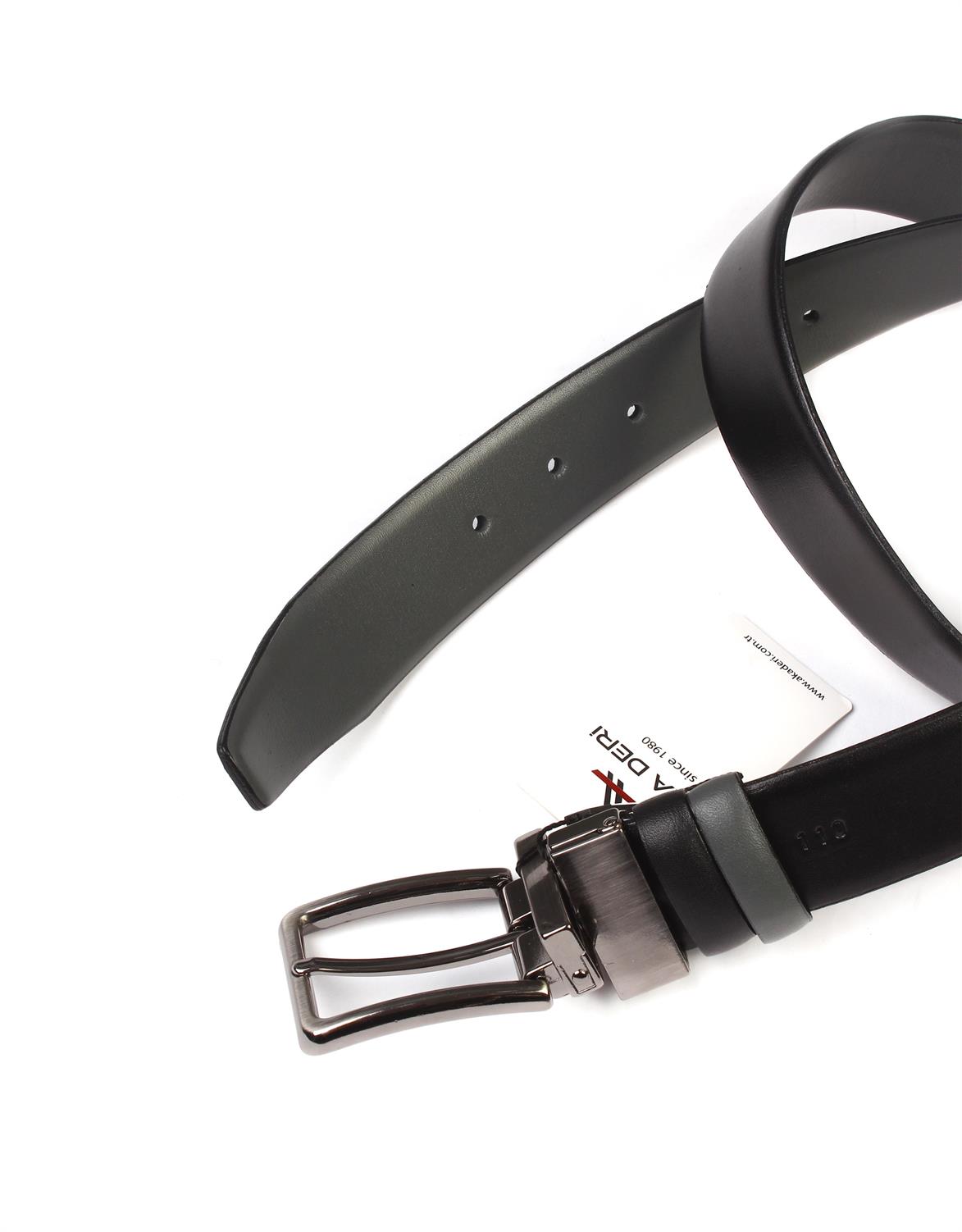 Çift Taraflı Deri Klasik Erkek Kemeri s8001
