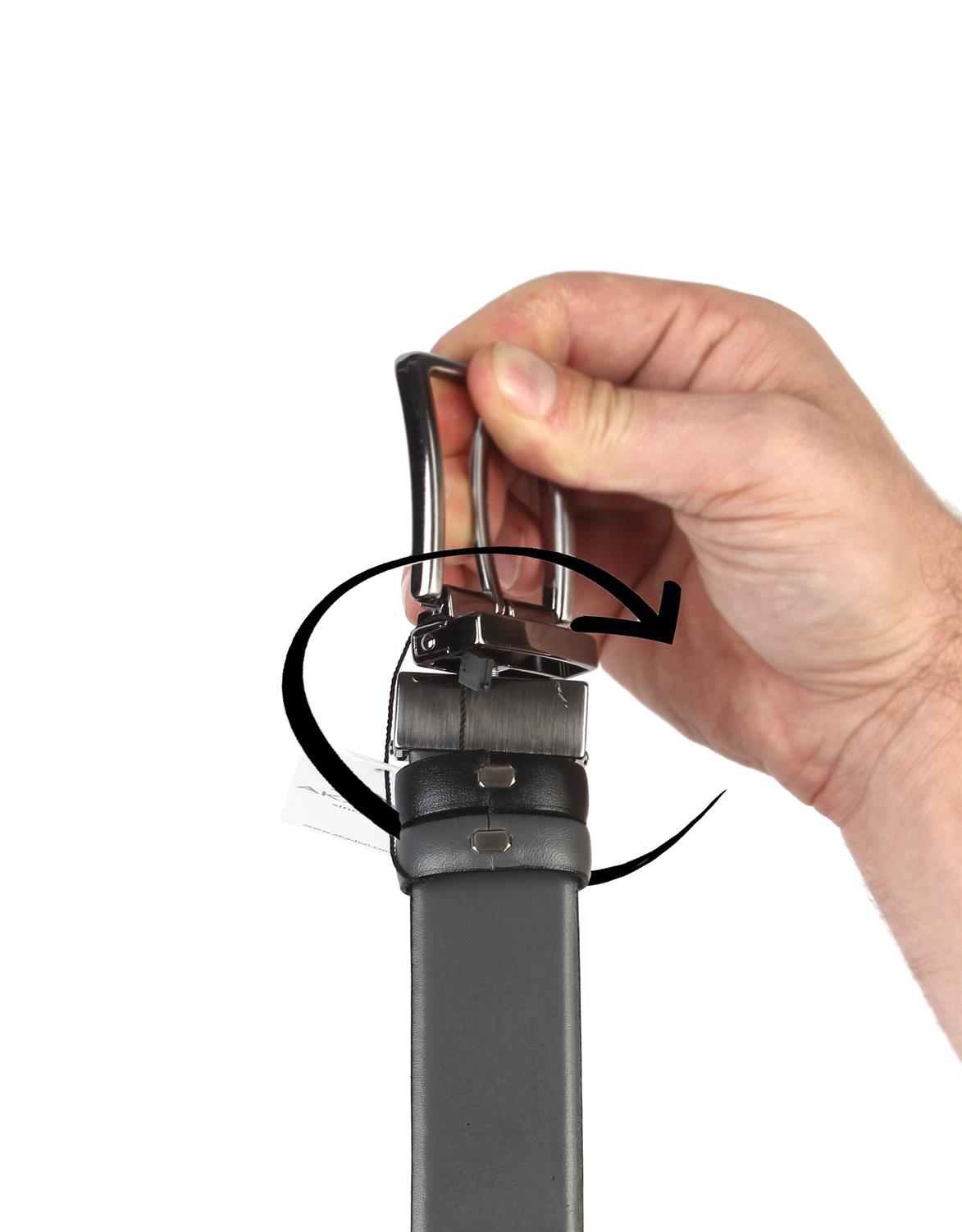 Çift Taraflı Deri Klasik Erkek Kemeri s8001