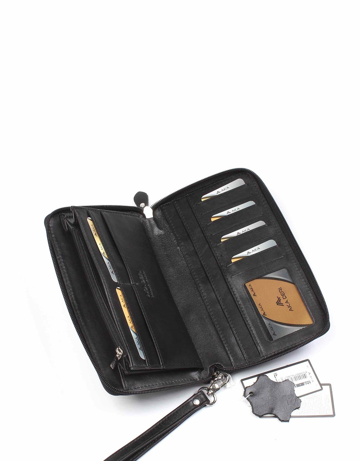 Düz Siyah - Deri El Çantası 320