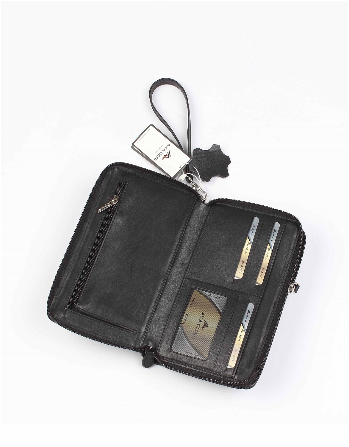 Düz Siyah - Deri El Çantası 331