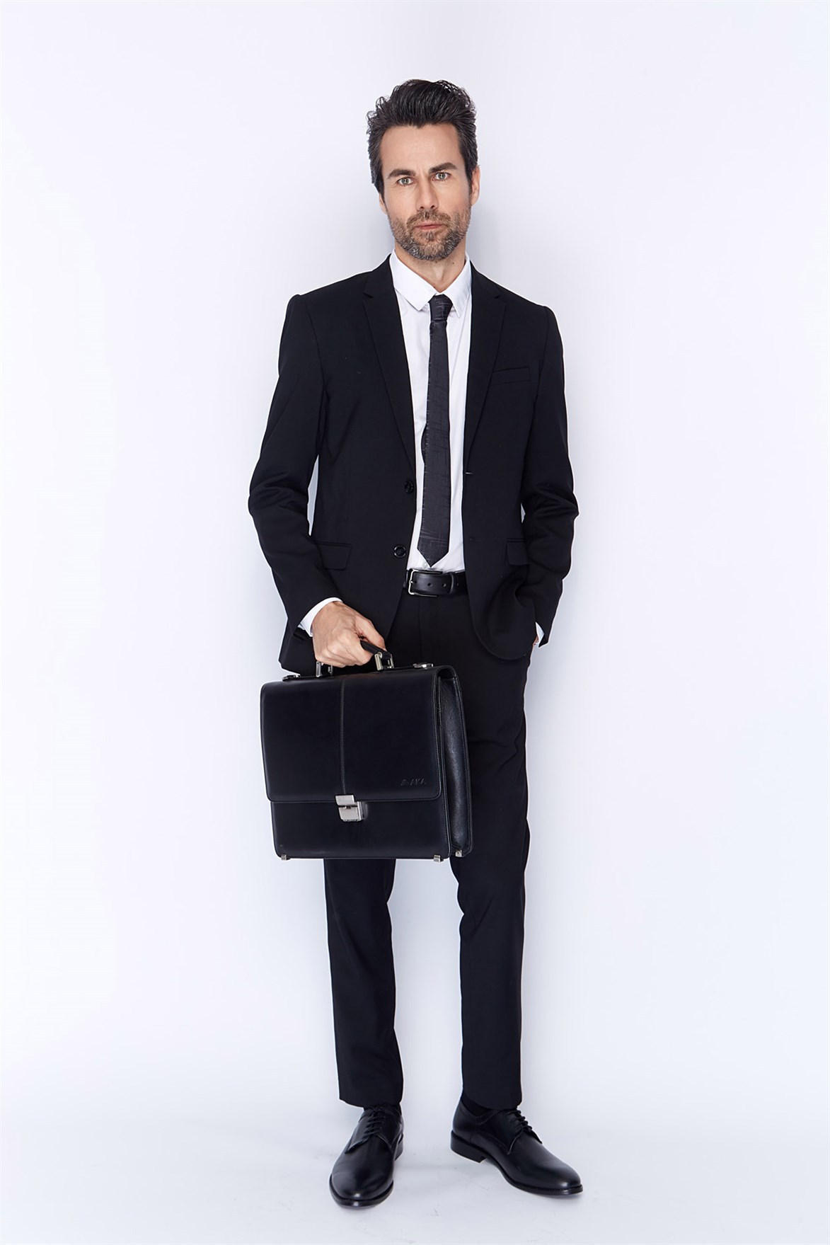 Genuine Leather Briefcase - 229 - 1