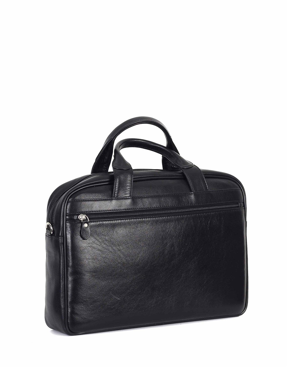 Düz Siyah - Deri Evrak Çantası 251