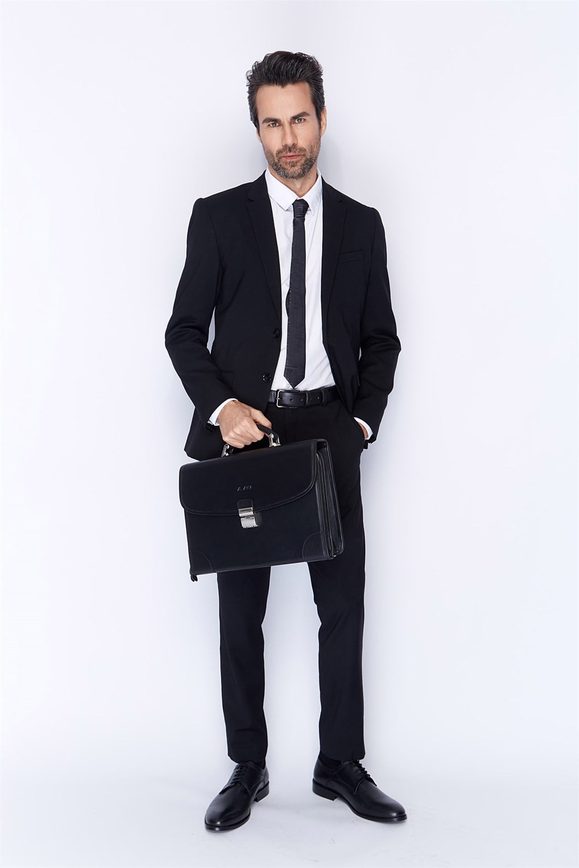 Genuine Leather Briefcase - 255 - 1