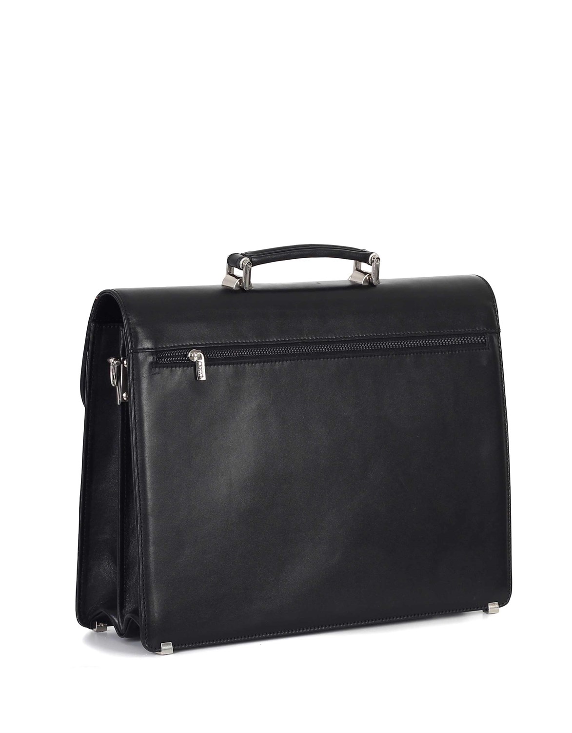 Düz Siyah - Deri Evrak Çantası 297