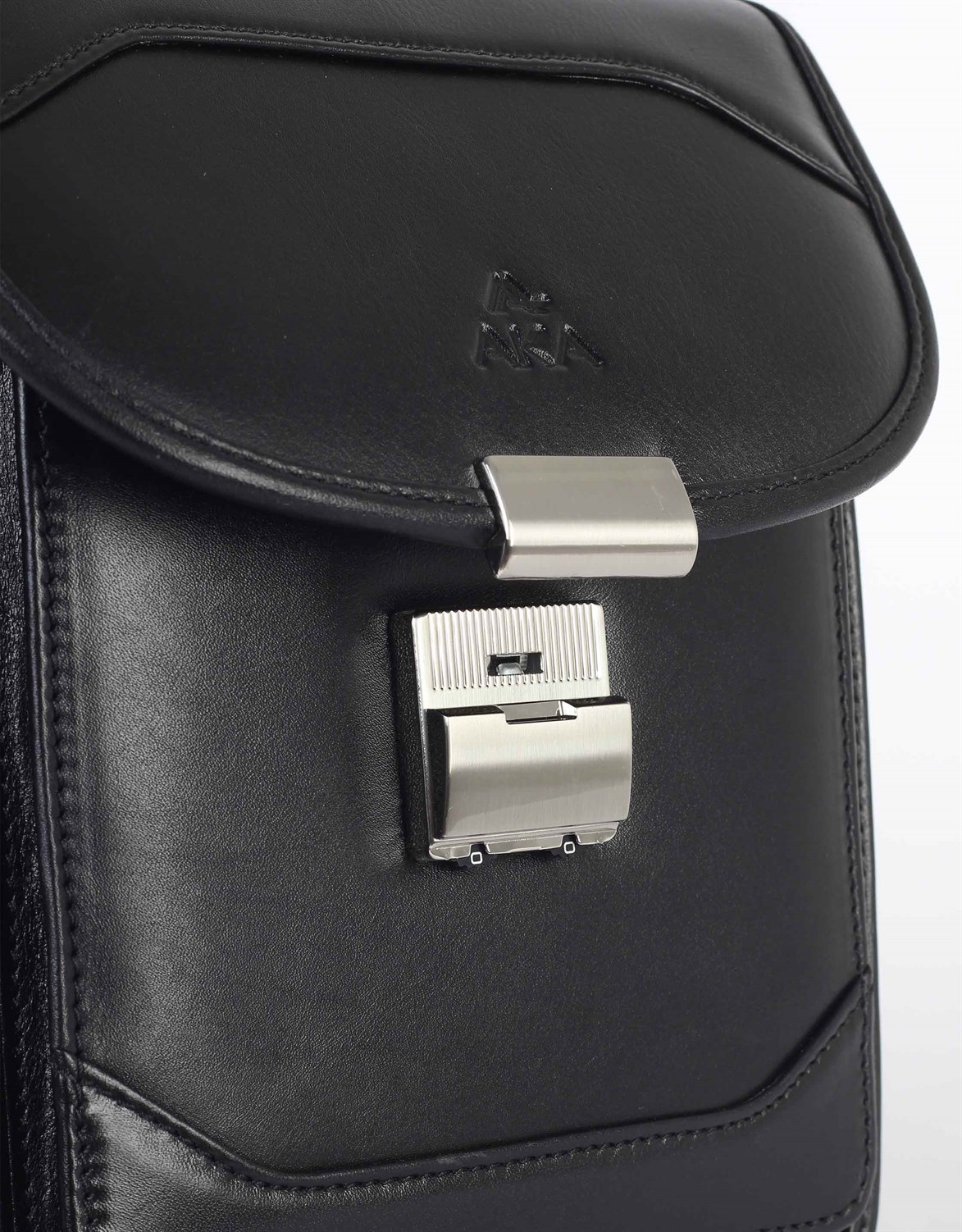 Düz Siyah - Deri Portföy Çantası 300