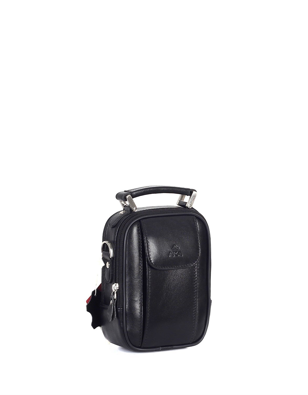 Düz Siyah - Deri Portföy Çantası 342