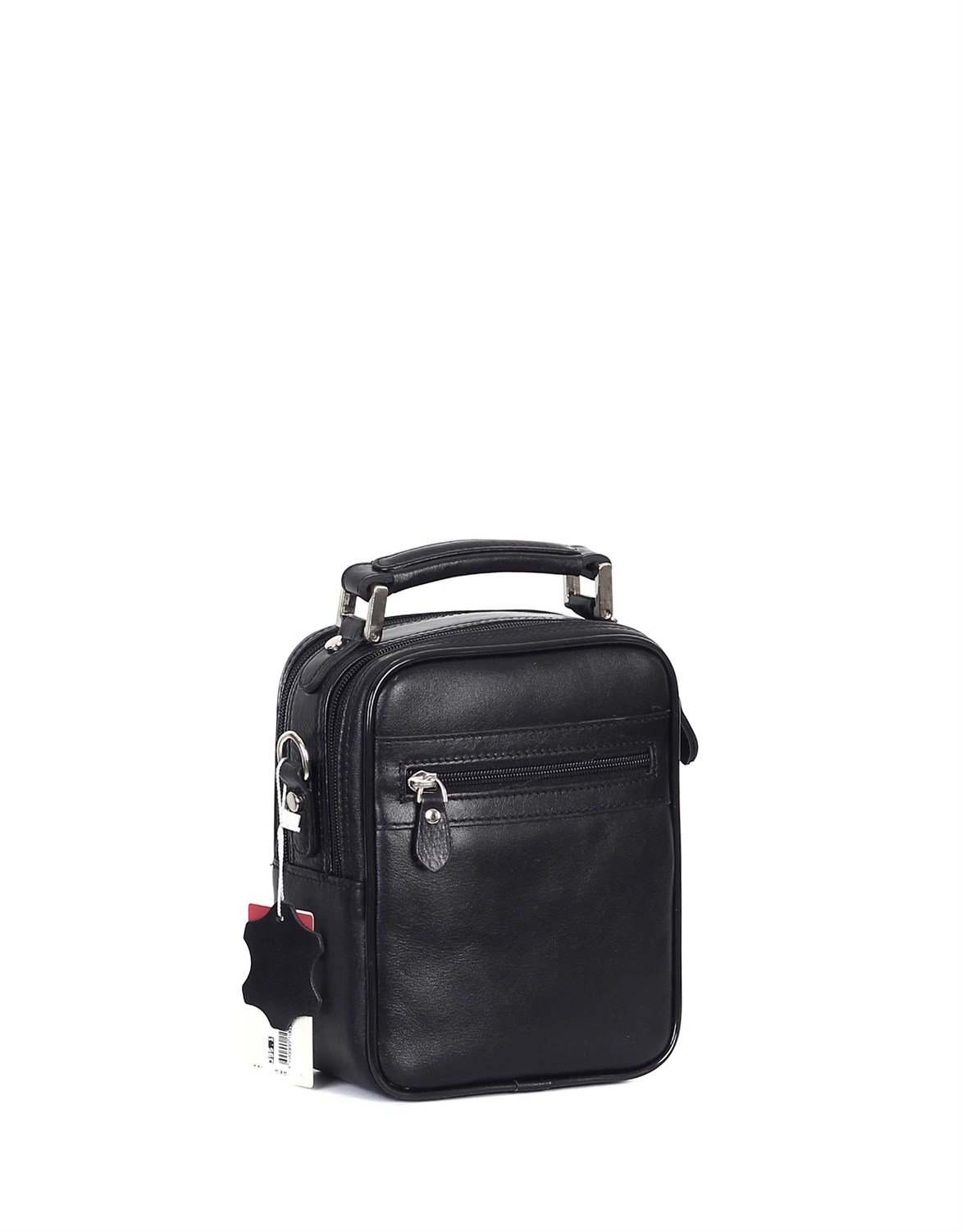 Düz Siyah - Deri Portföy Çantası 395