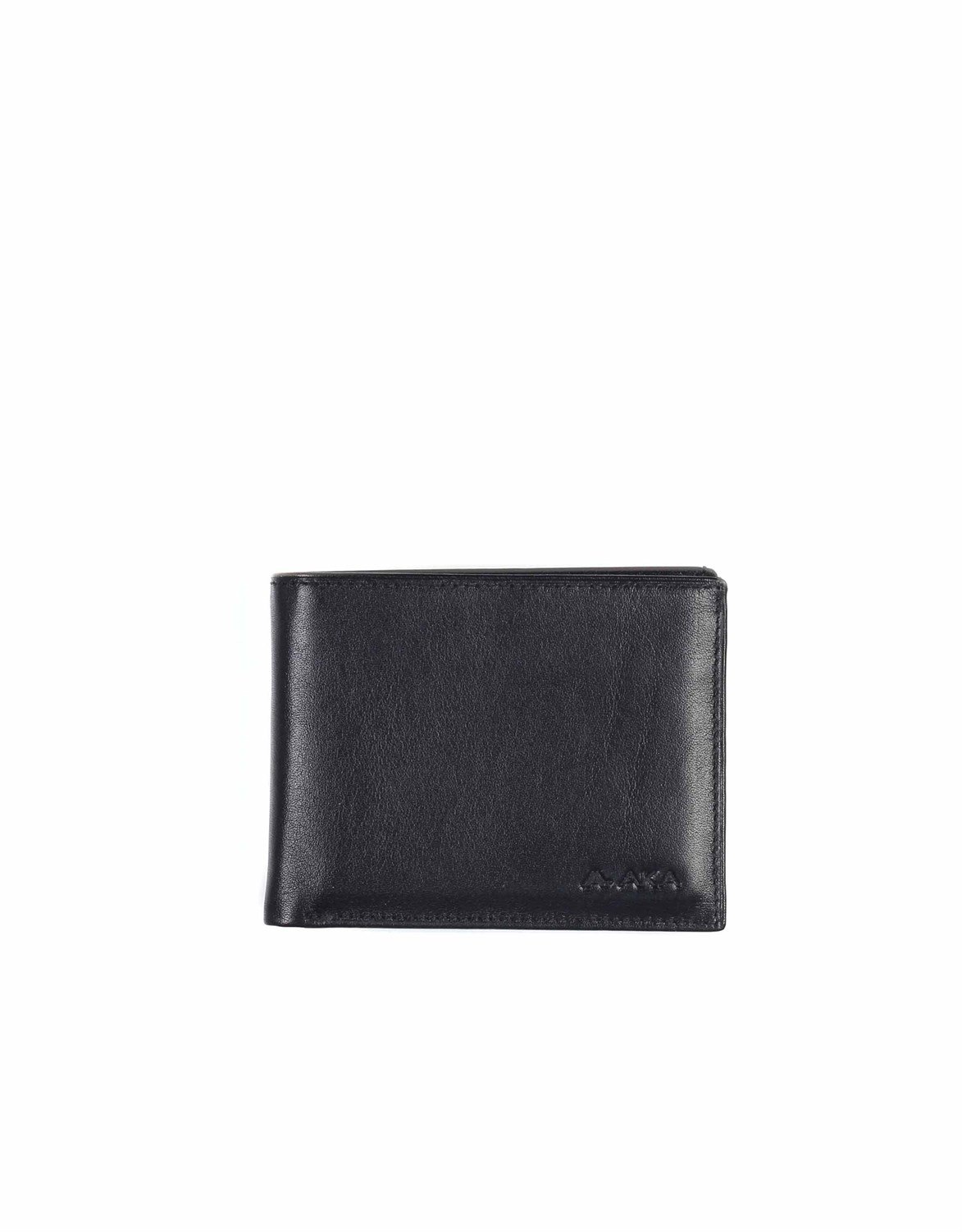 Düz Siyah - Orta Boy Deri Erkek Cüzdanı 520