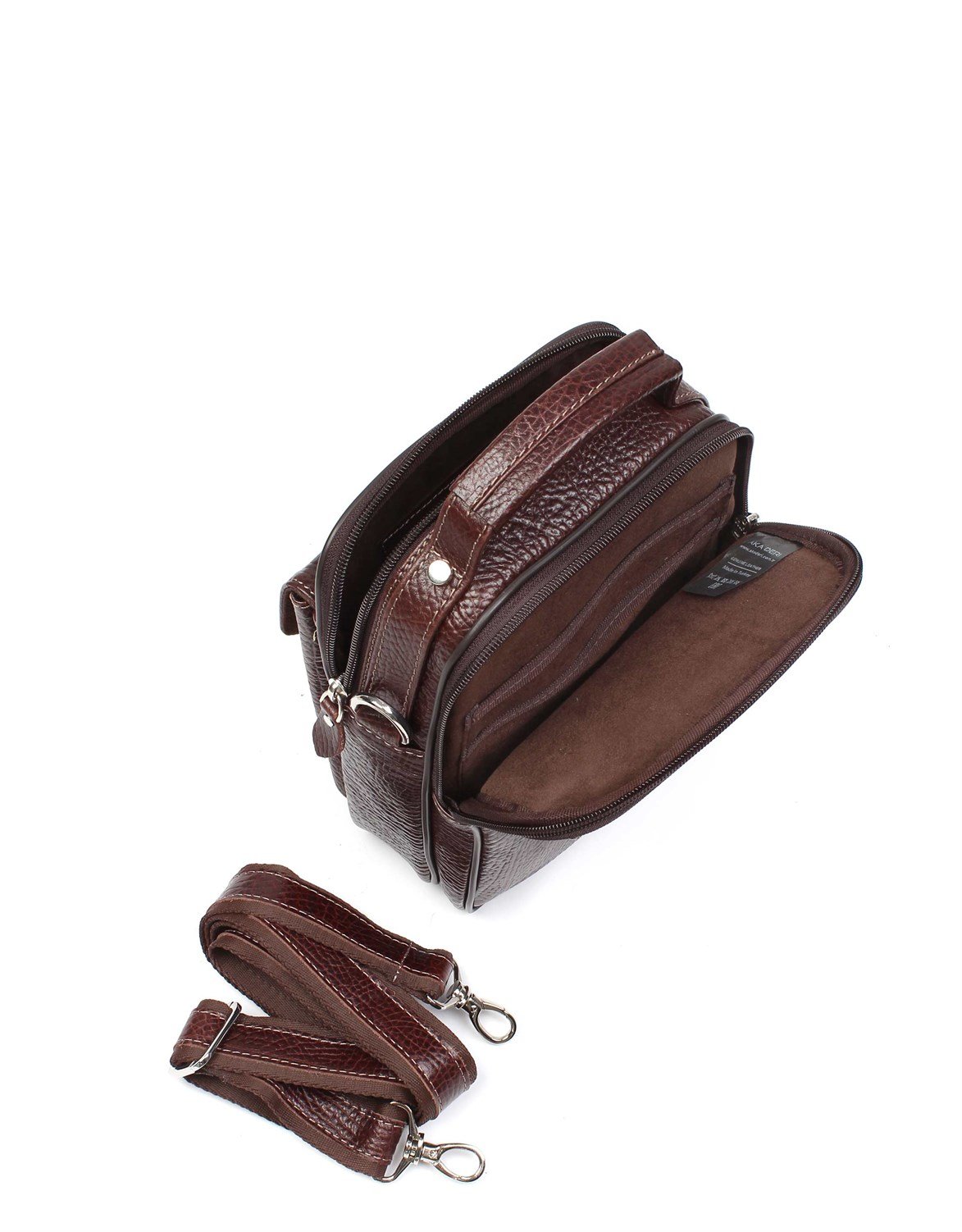 El ve Omuzdan Askılı Deri Erkek Çantası 391