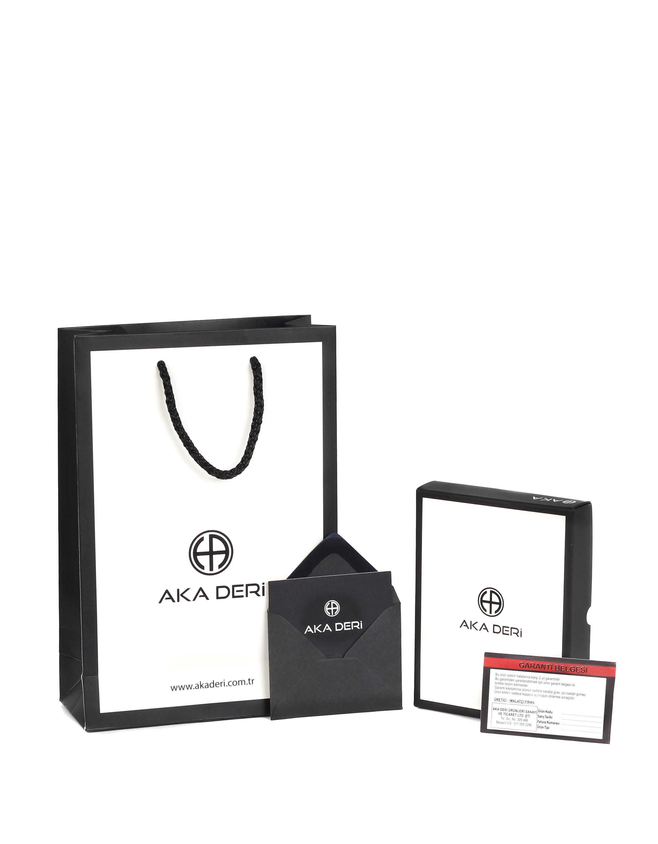 Fermuarlı Deri Kırmızı Anahtarlık 009