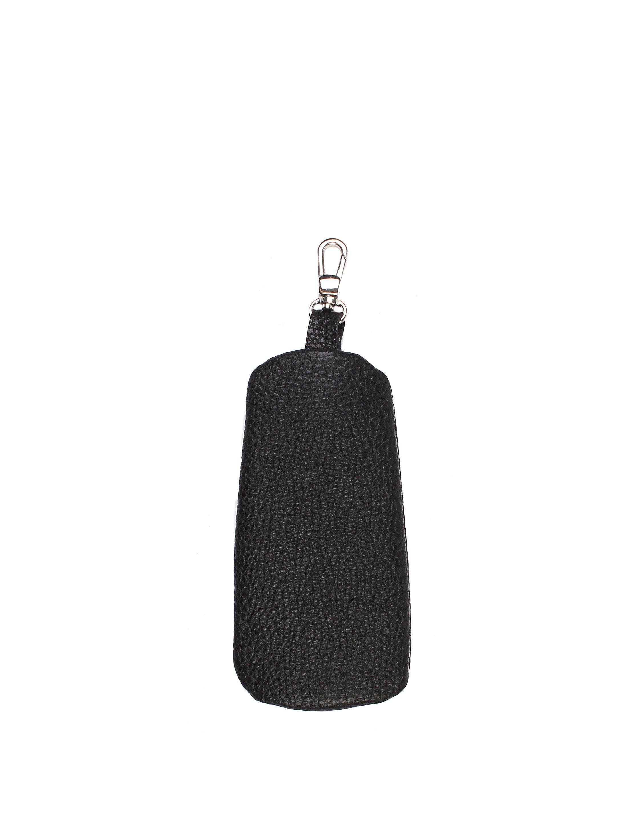 Fermuarlı Deri Siyah Anahtarlık 009