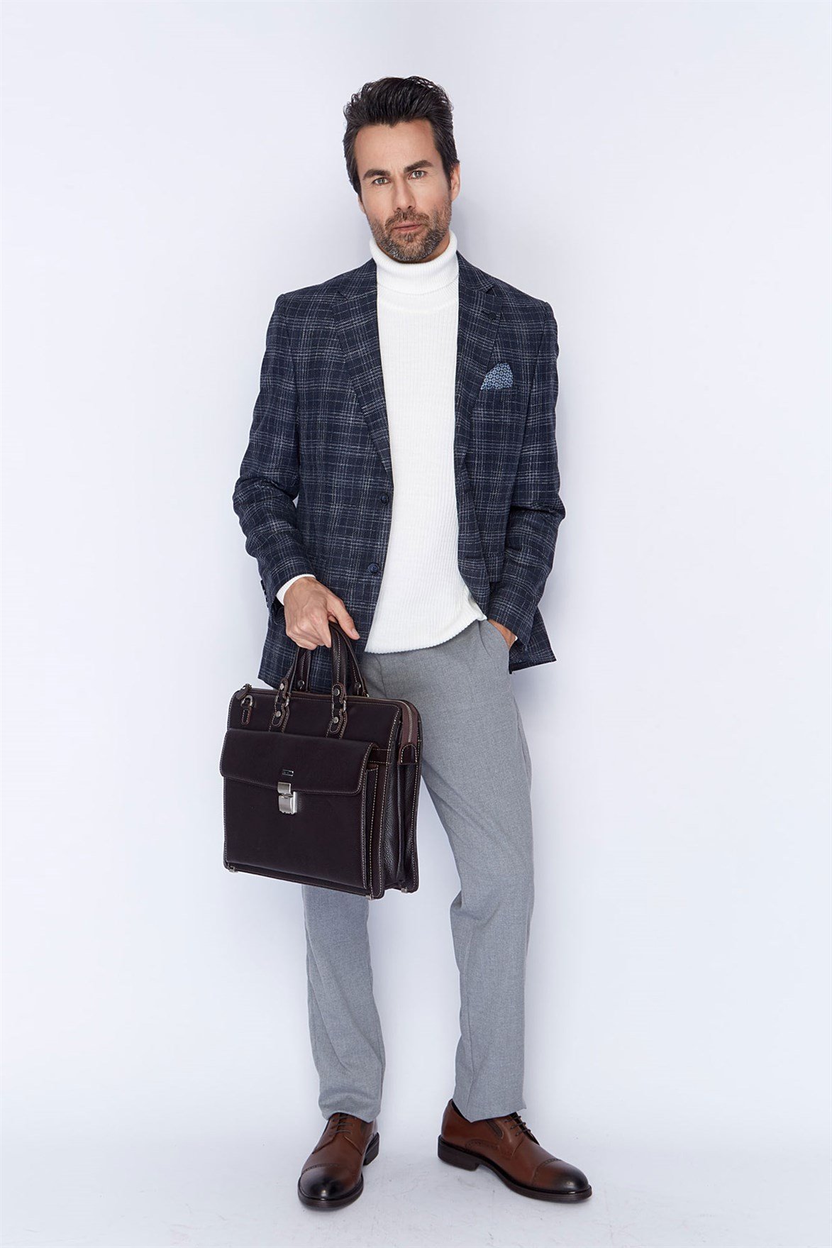 Genuine Leather Briefcase - 240 - 4