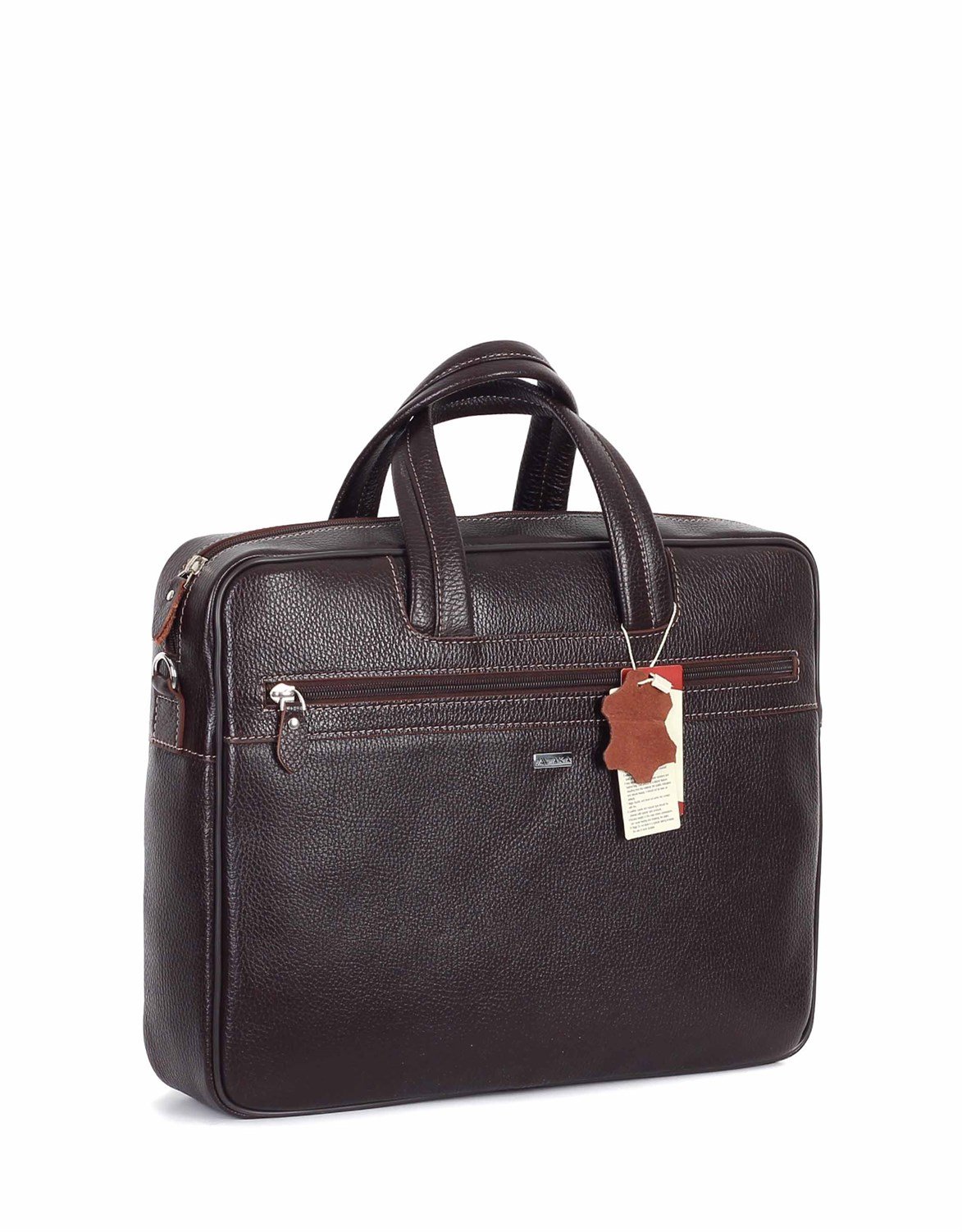 Genuine Leather Laptop Bag - 253 - 4