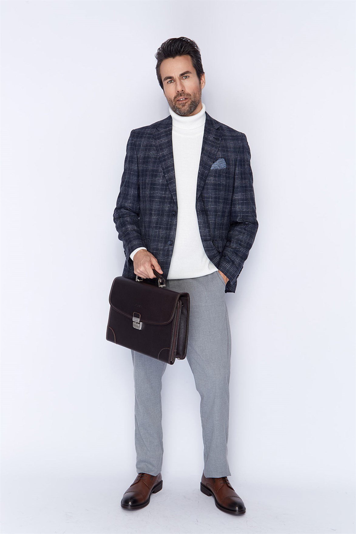 Genuine Leather Briefcase - 255 - 4