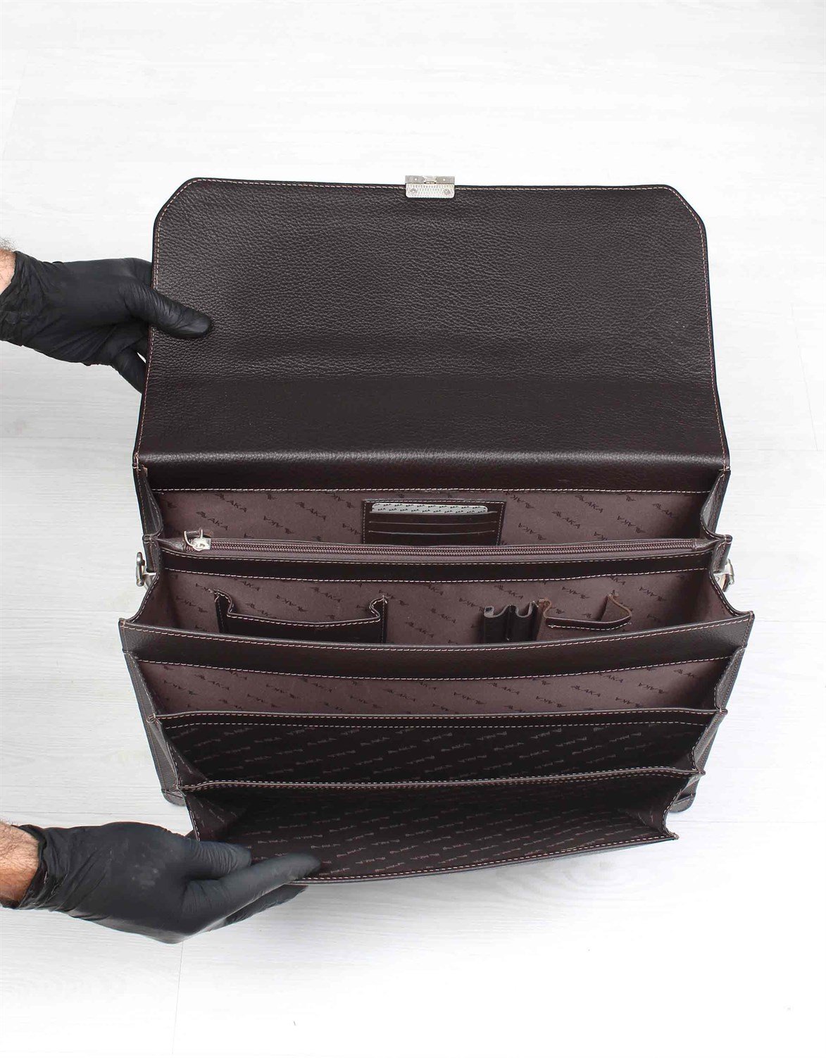 Floter Kahve - Deri Evrak Çantası 270