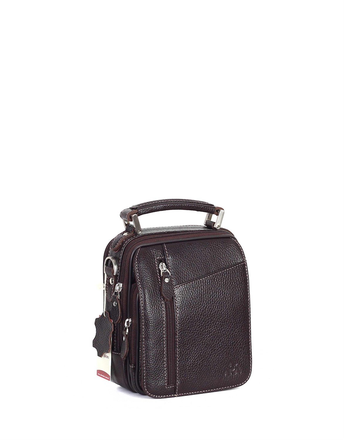 Genuine Leather Portfolio Bag - 348 - 4