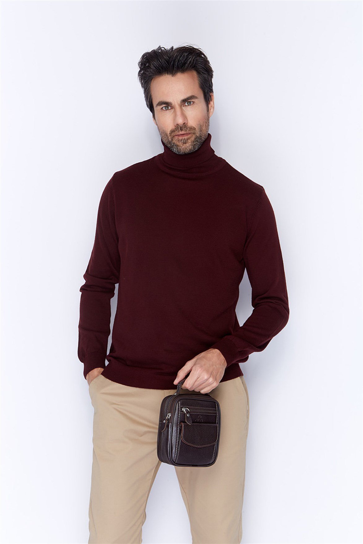 Genuine Leather Portfolio Bag - 356 - 4