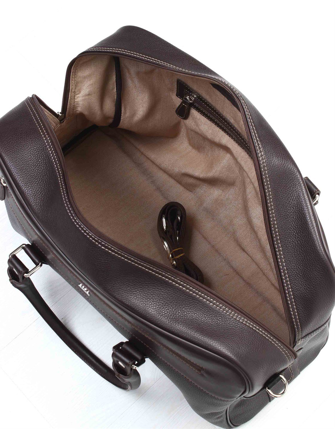Genuine Leather Travel Bag - 5010 - 4