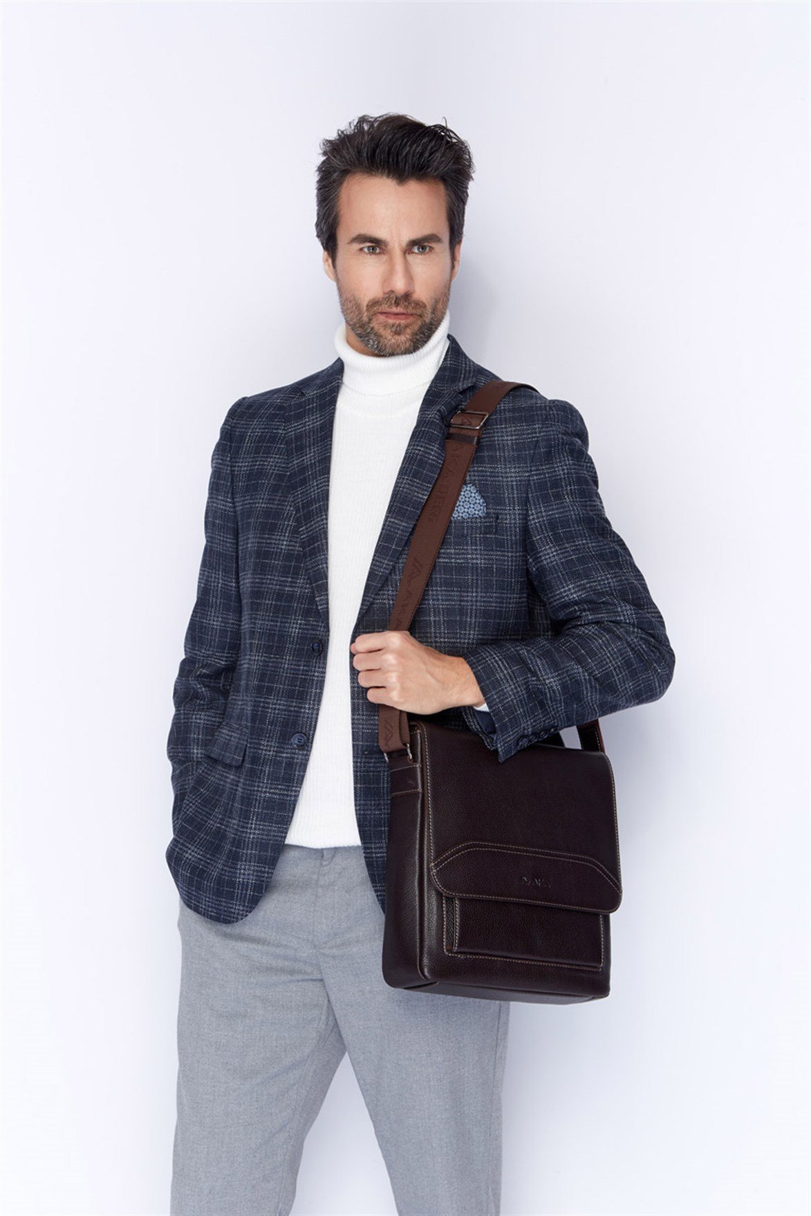 Genuine Leather Shoulder Bag - 353 - 4