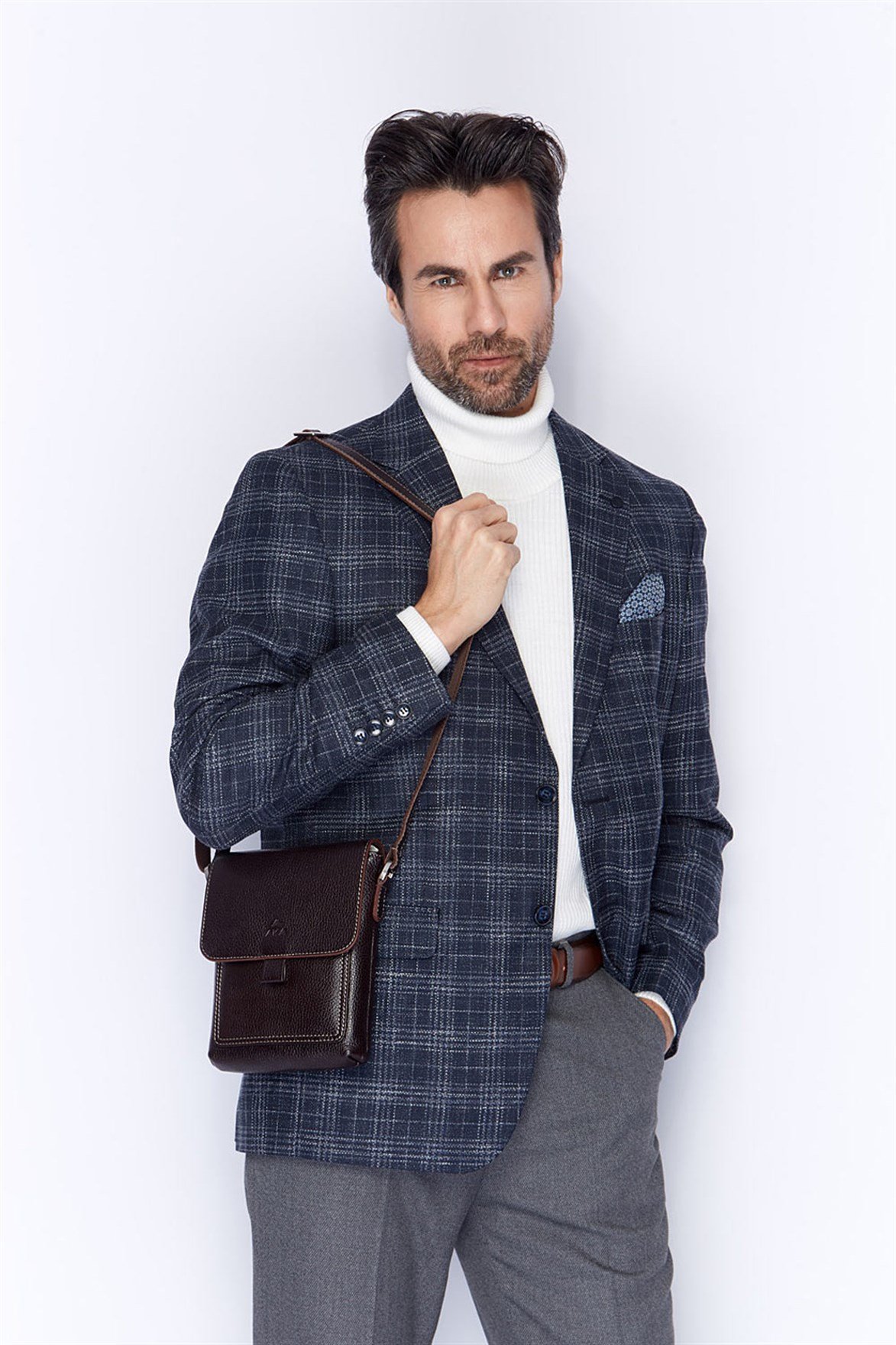 Genuine Leather Shoulder Bag - 321 - 4