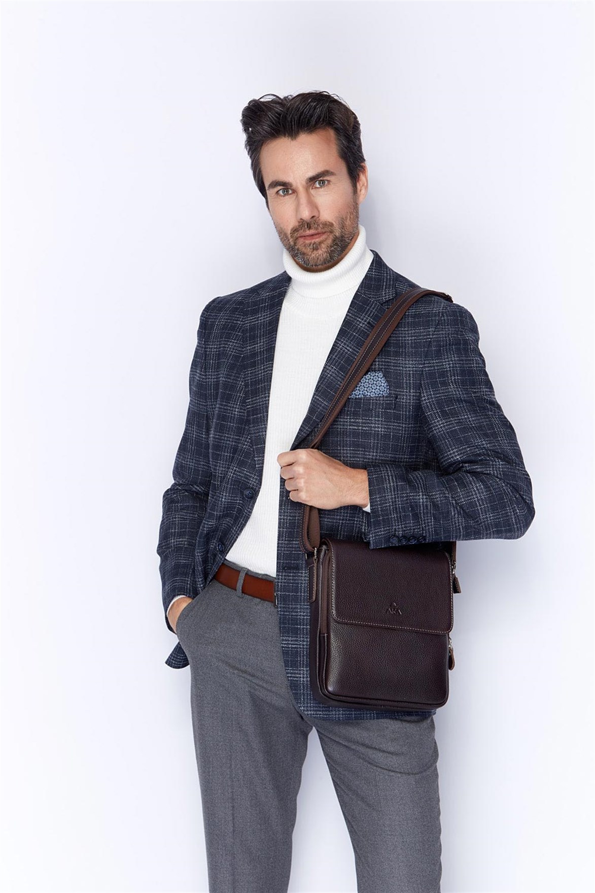 Genuine Leather Shoulder Bag - 303 - 4