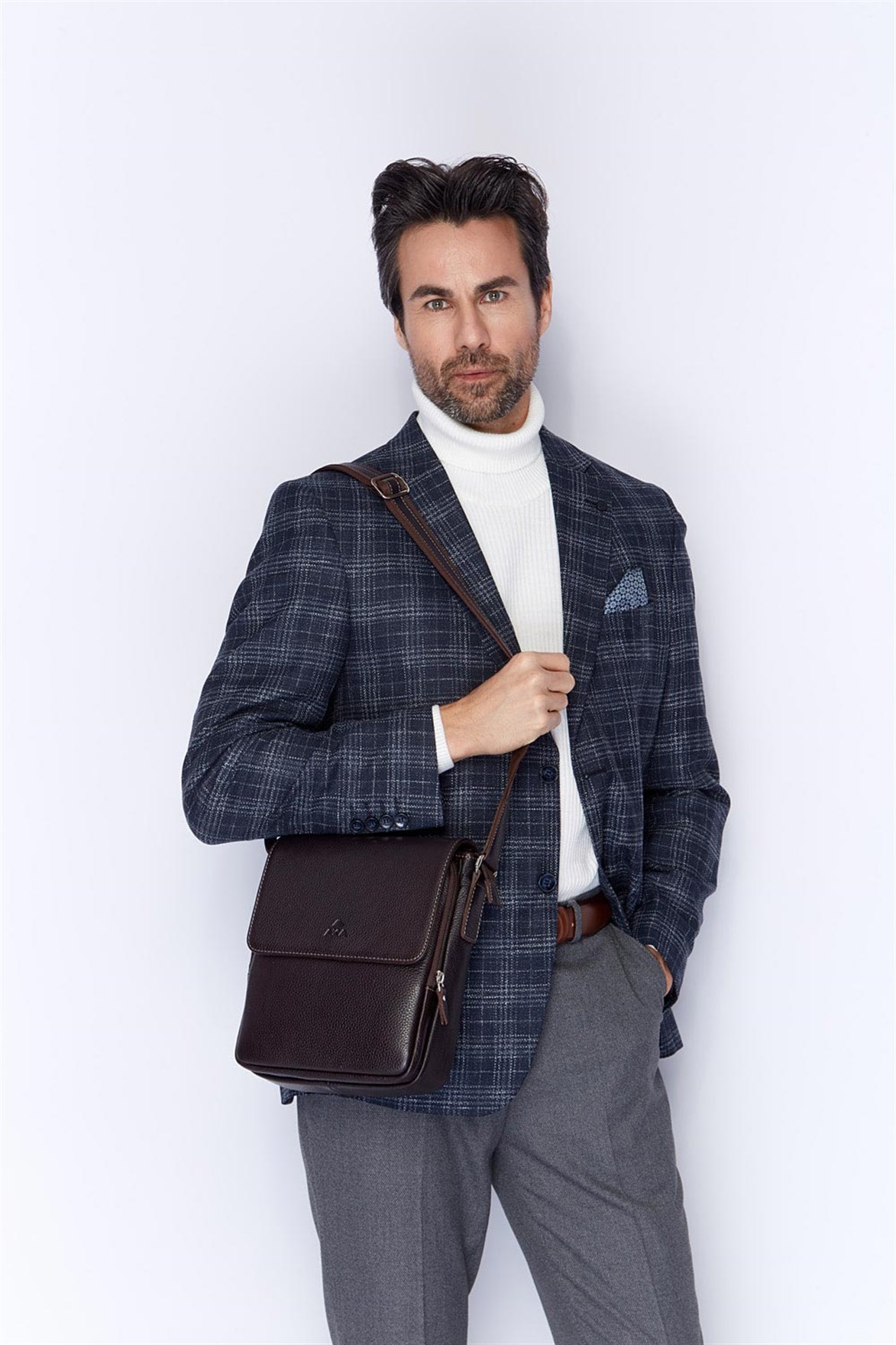 Genuine Leather Shoulder Bag - 303 - 4