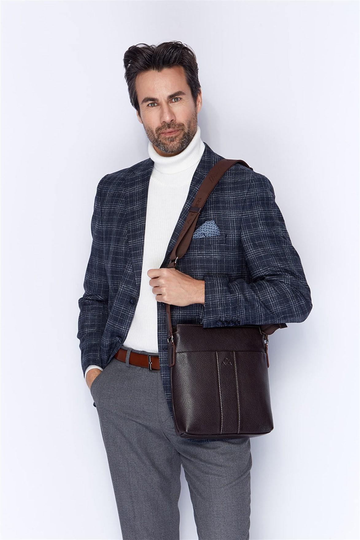 Genuine Leather Shoulder Bag - 329 - 4