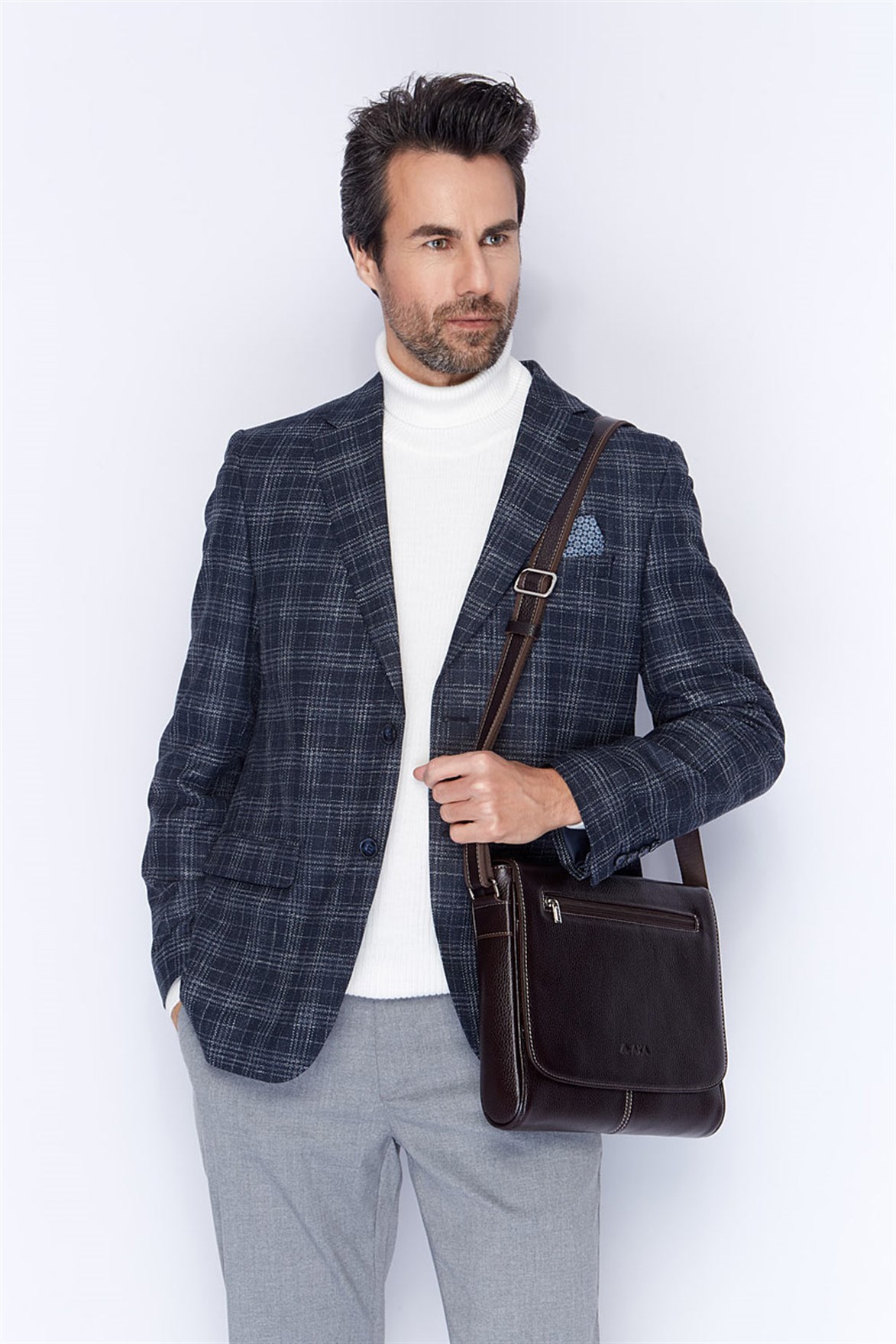 Genuine Leather Shoulder Bag - 398 - 4