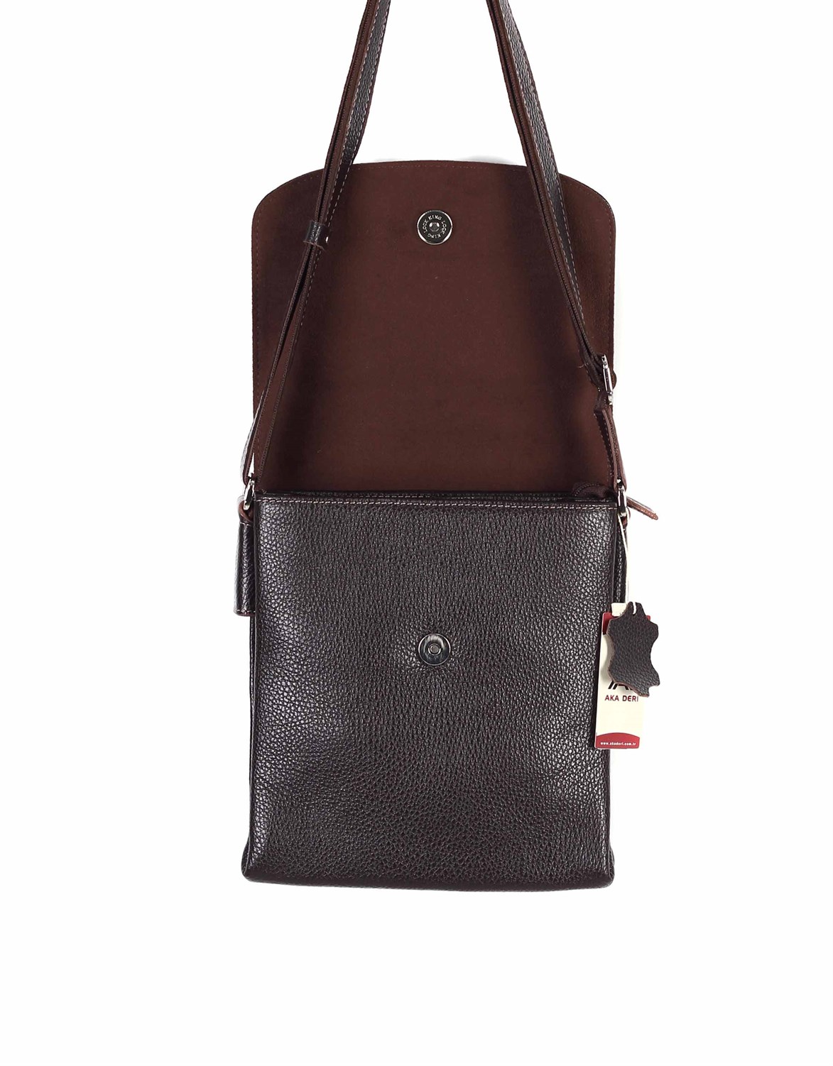 Genuine Leather Shoulder Bag - 373 - 4