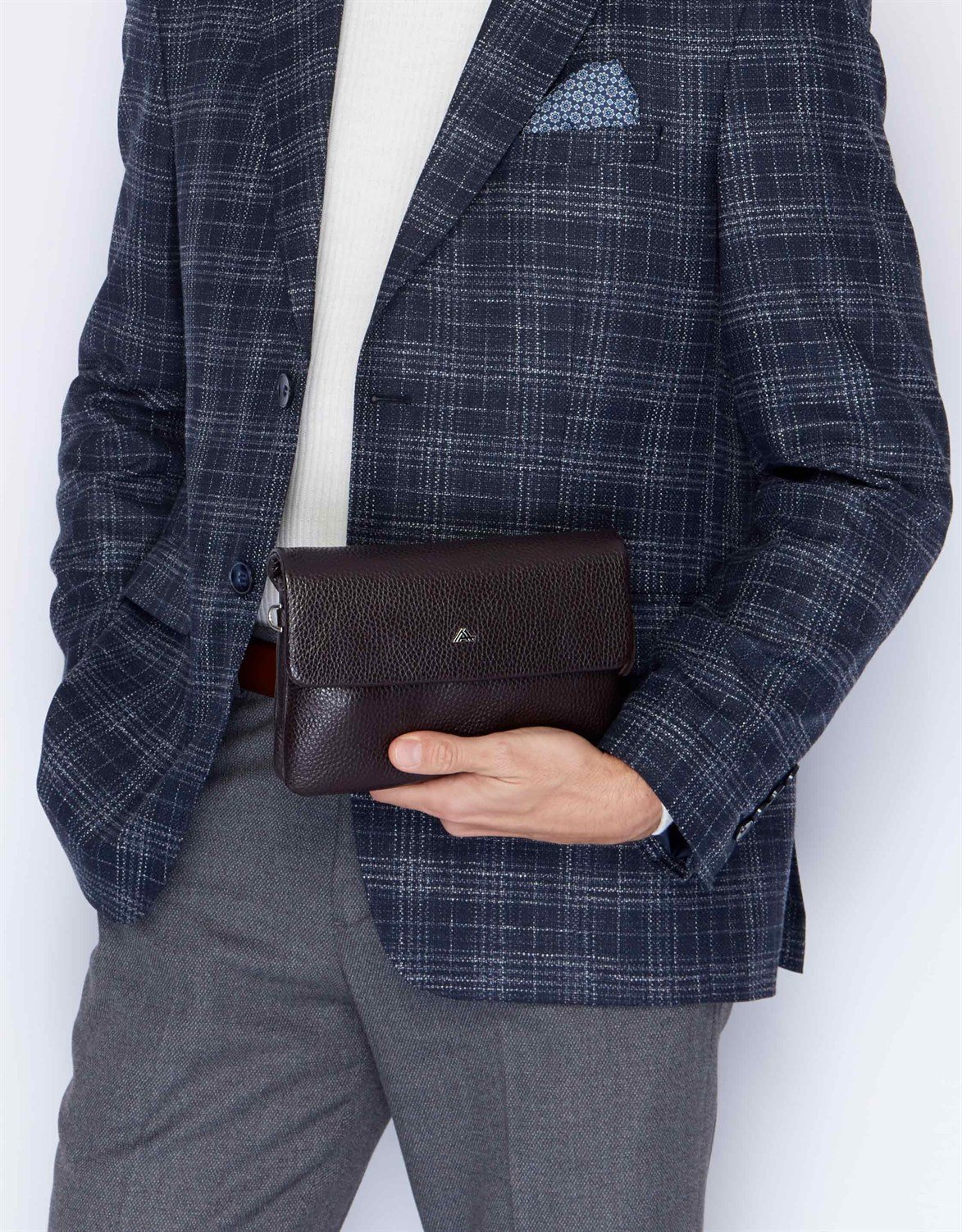 Floter Kahve - Deri El Çantası 337