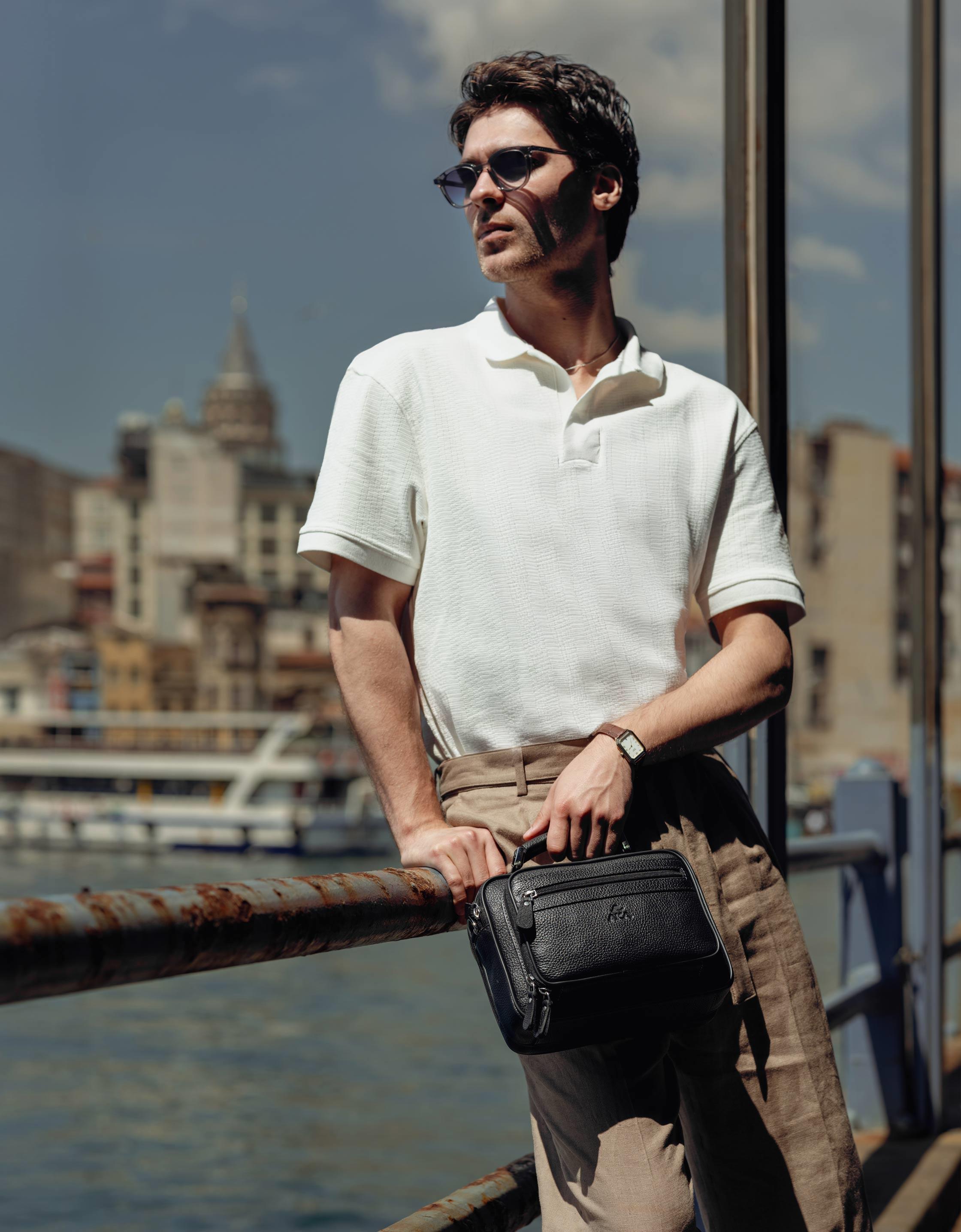 Floter Kahve - Deri Portföy Çantası 318