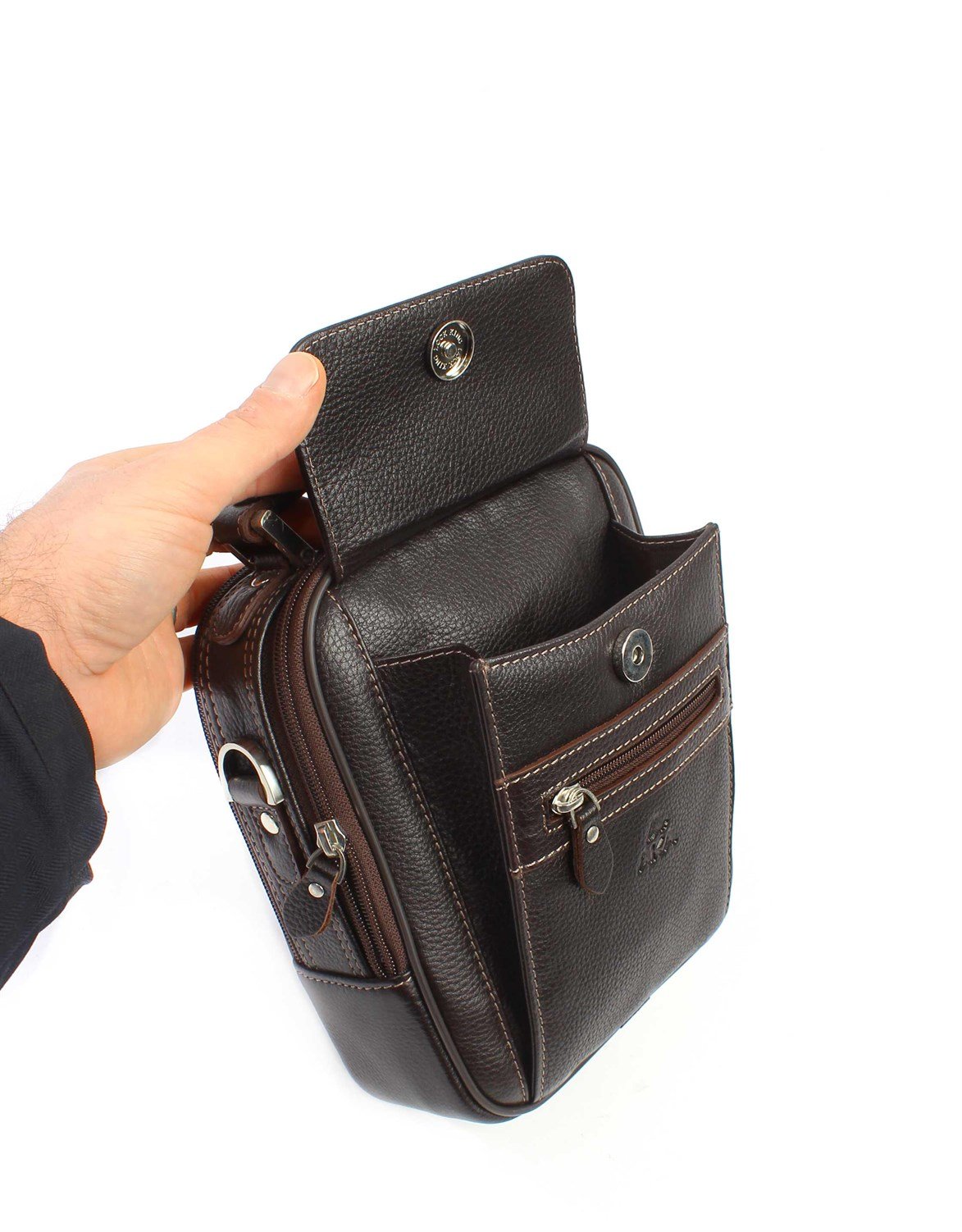 Genuine Leather Hand and Shoulder Bag 395 4