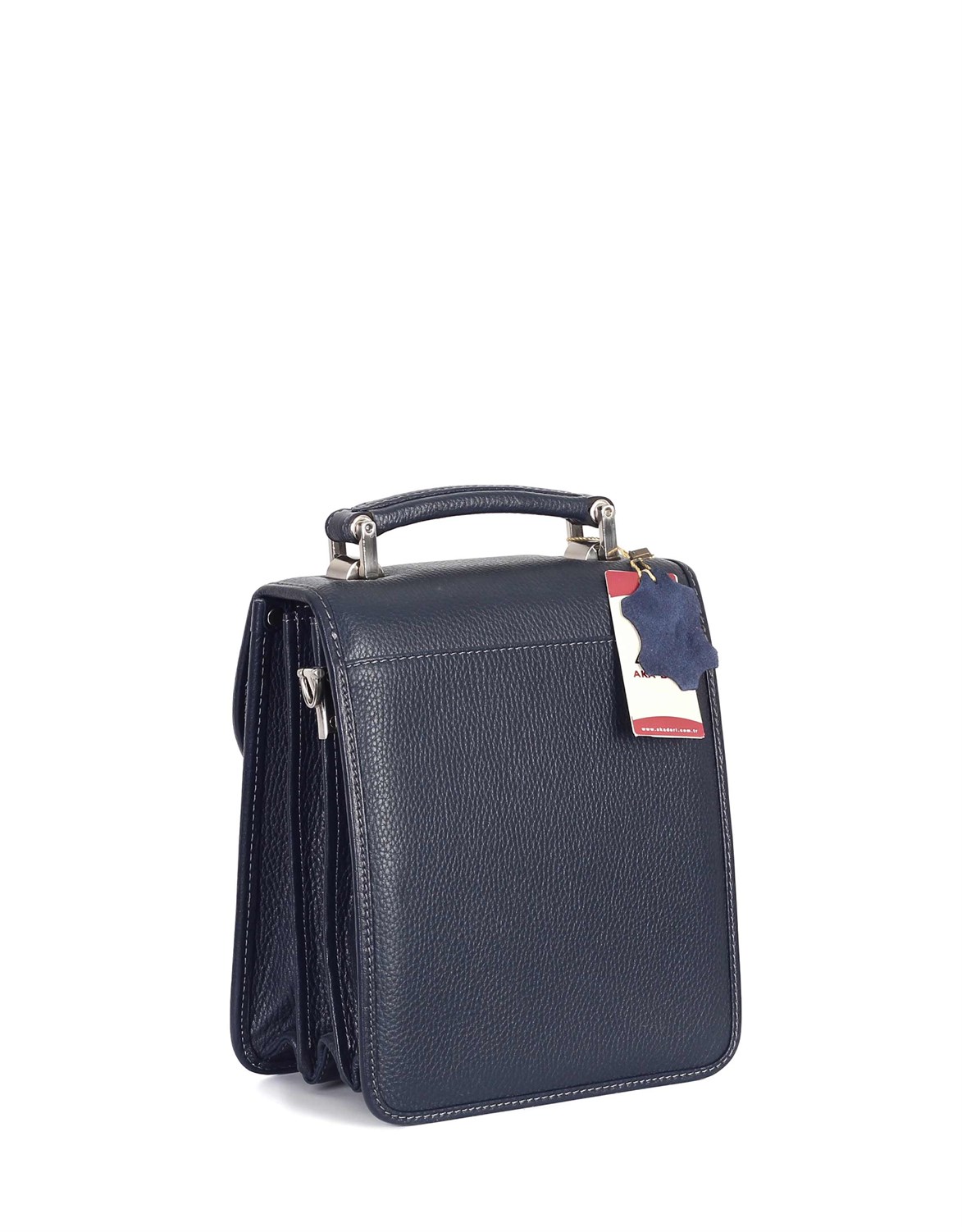 Floter Lacivert - Deri Portföy Çantası 300