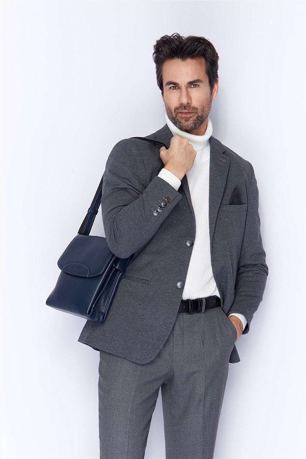 Genuine Leather Shoulder Bag - 373 - 17