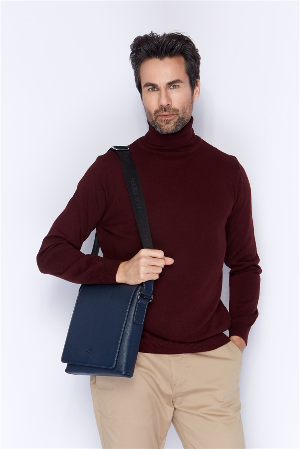 Genuine Leather Shoulder Bag - 324 - 17