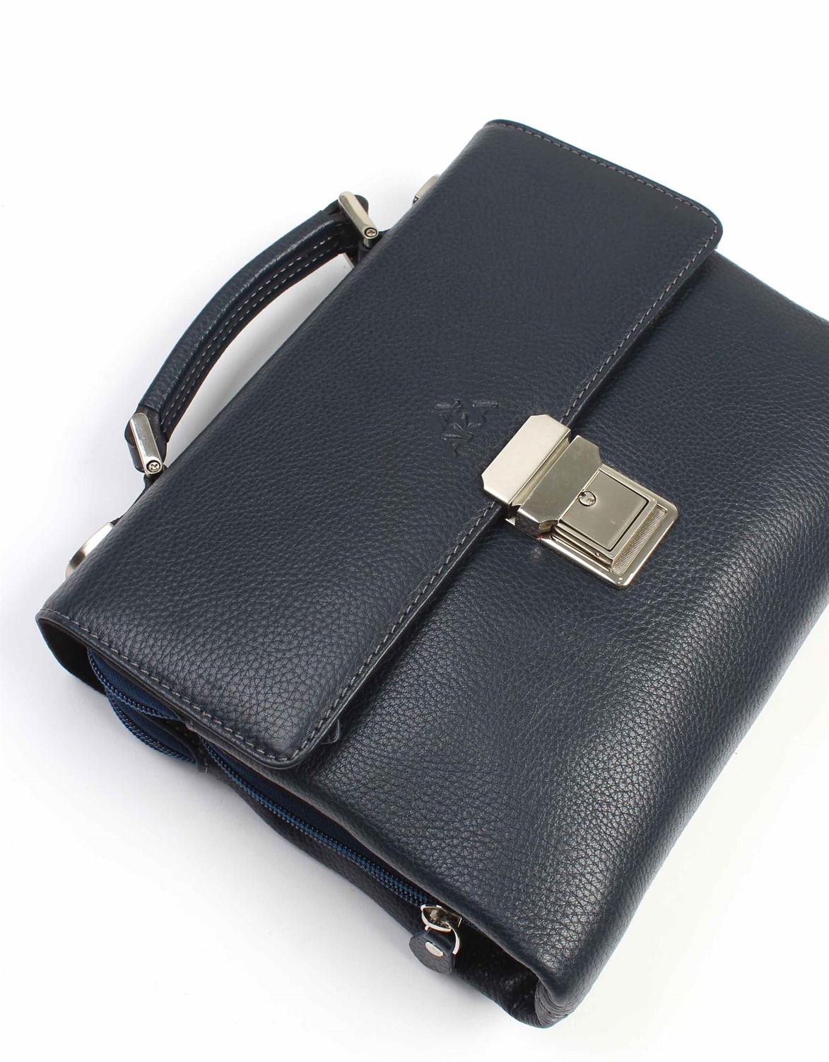 Floter Lacivert - Deri Portföy Çantası 350